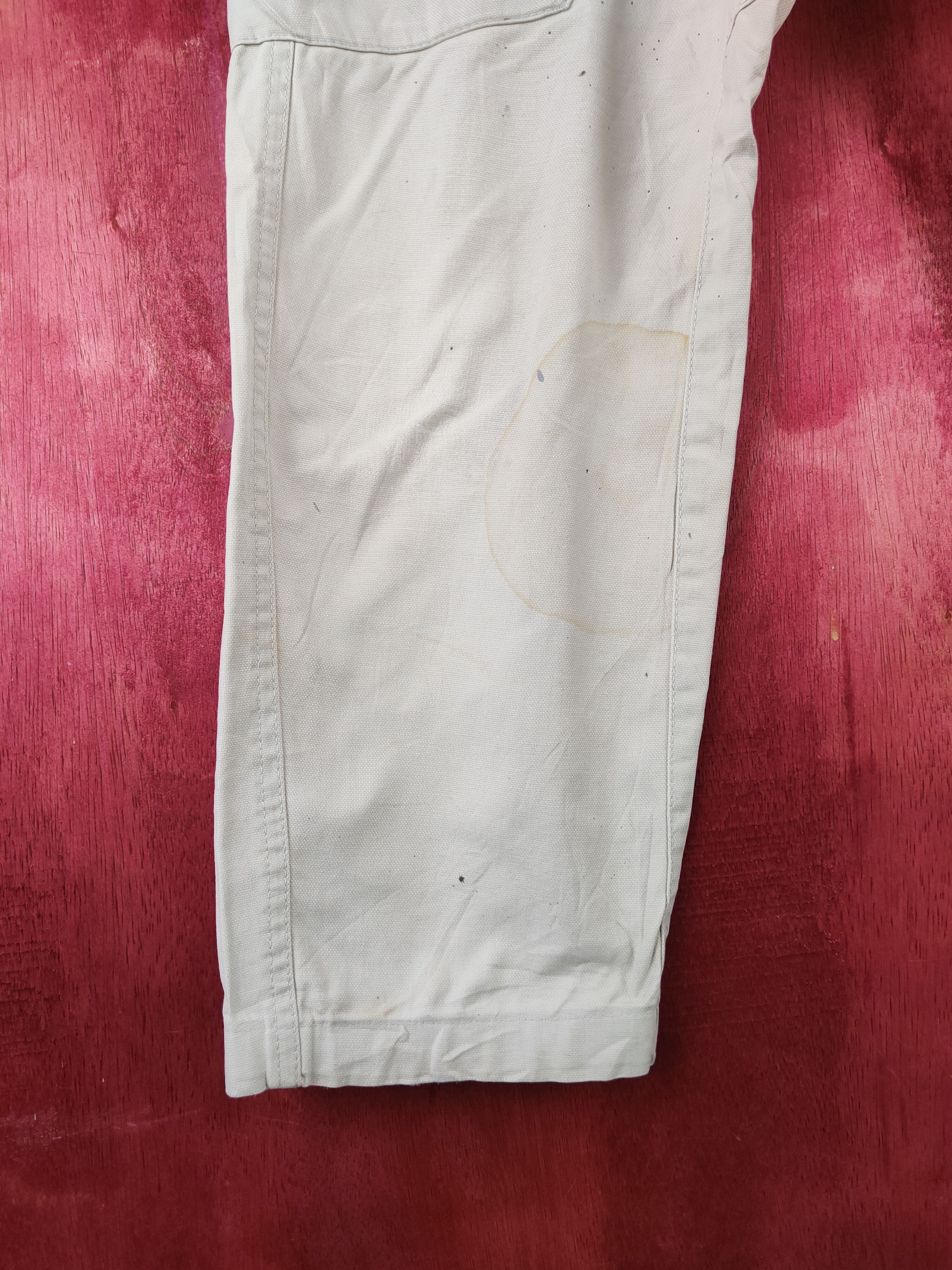 Japanese Brand Genba Ivory Multipocket Cargo Pants N#S011 Size US 32 / EU 48 - 4 Thumbnail
