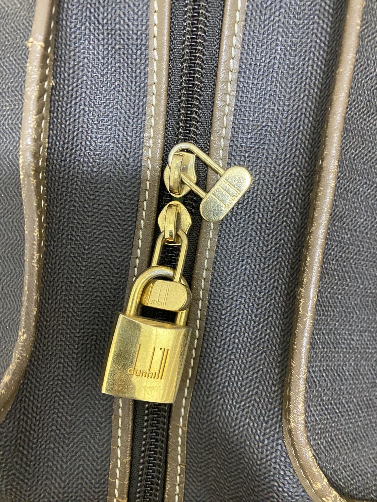 Alfred Dunhill Vintage Dunhill Canvas & Leather Travel Bag – Made in Italy Size ONE SIZE - 3 Thumbnail