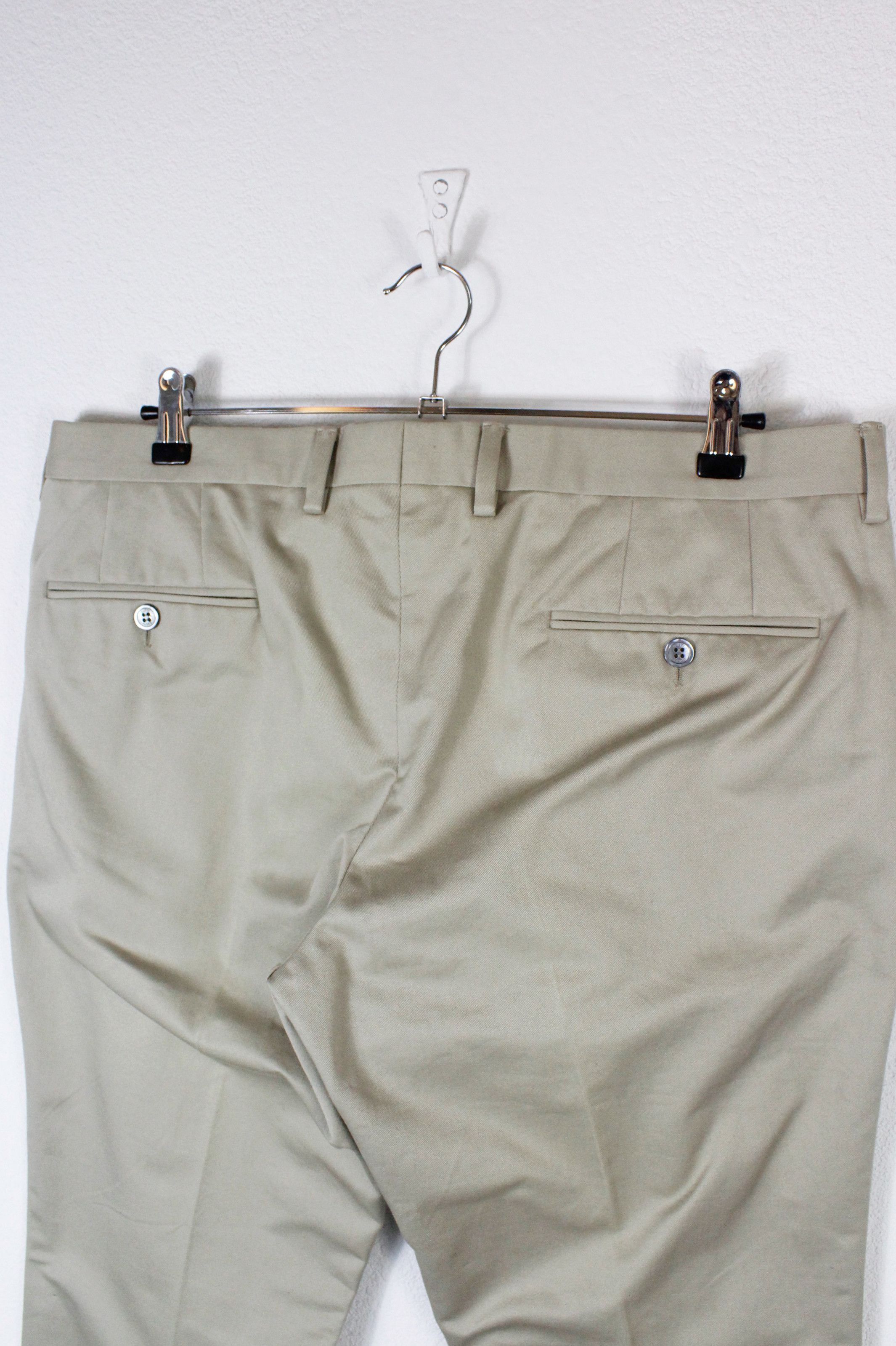 Gucci Vintage Gucci by Tom Ford Beige Twill Cotton Pants Trousers Size US 36 / EU 52 - 5 Thumbnail