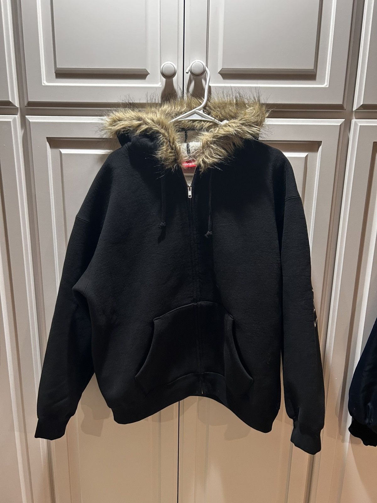 Supreme Faux Fur Zip Up Hoodie