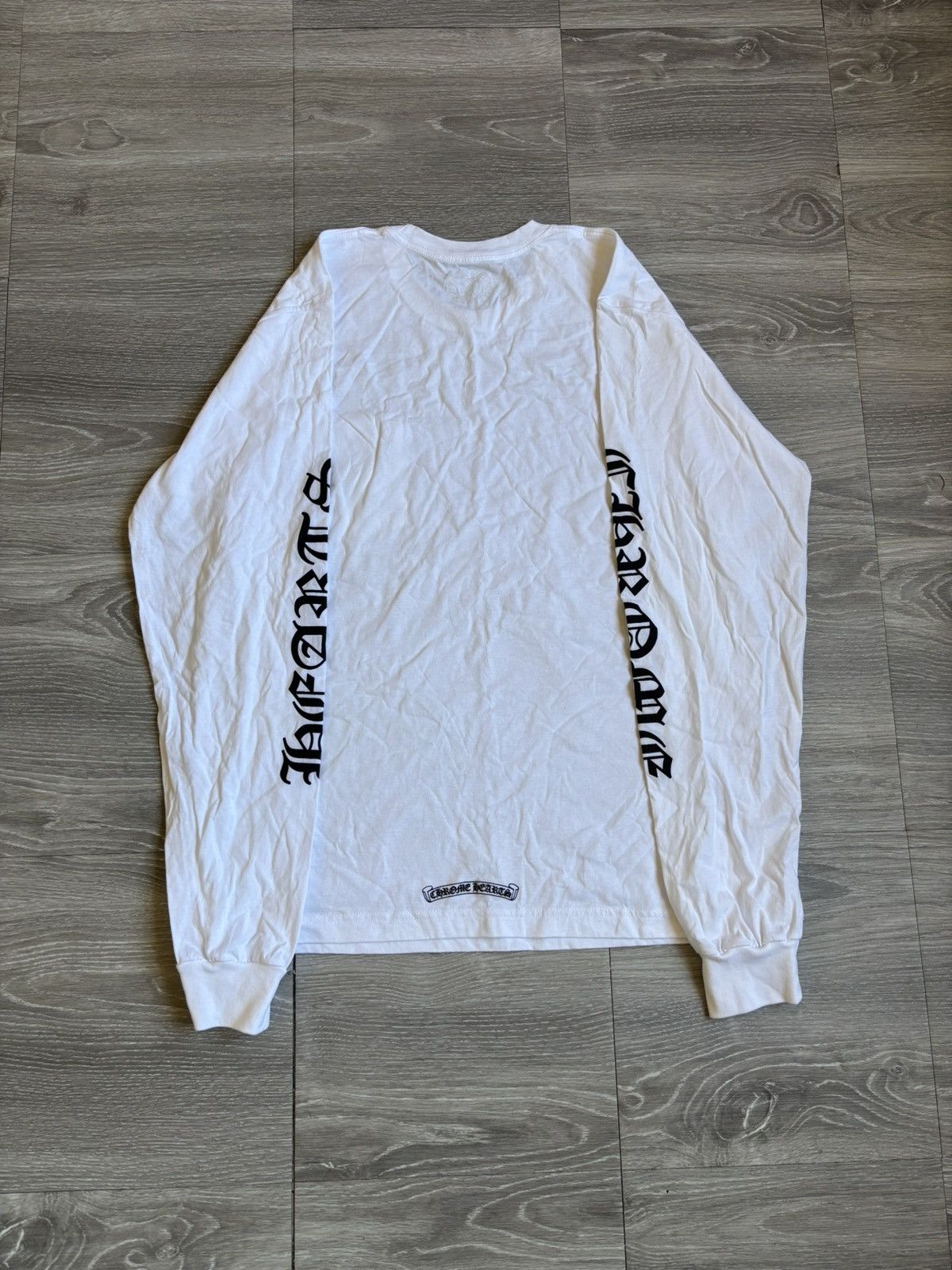Chrome Hearts Chrome Hearts Neck Logo White LS Tee Size US XL / EU 56 / 4 - 2 Thumbnail