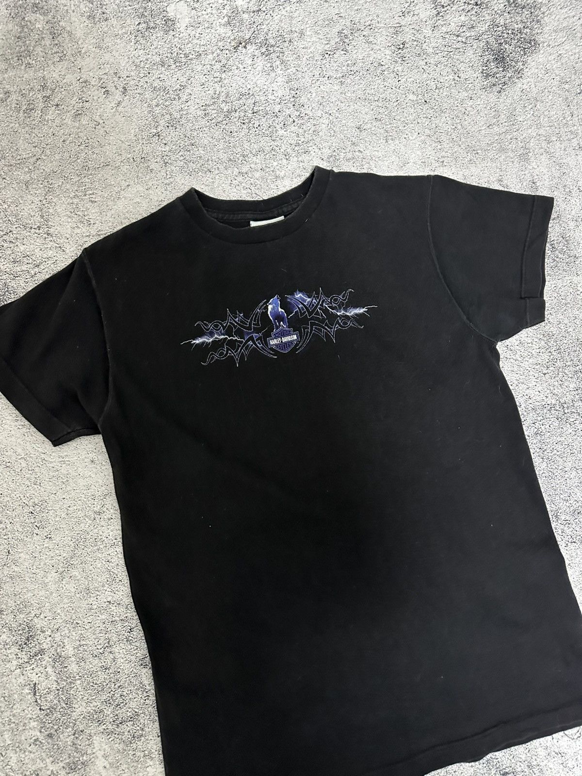 Harley Davidson Vintage Harley Davidon Lighting Wolf T-shirt Print Logo Size US S / EU 44-46 / 1 - 5 Thumbnail