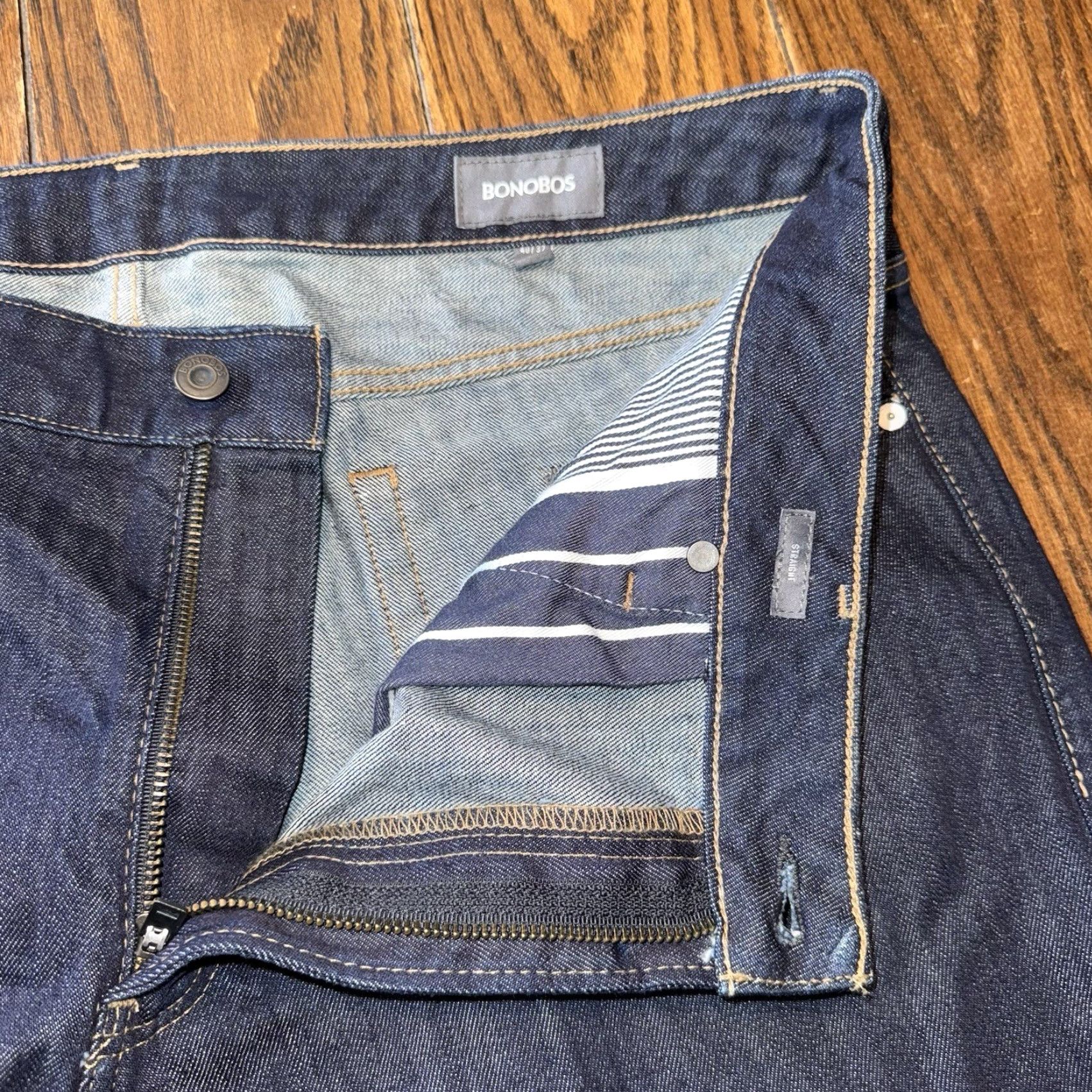 Bonobos Bonobos Jeans Mens 40x32 Blue Straight Dark Wash Stretch Denim Lot Of 2 - Vintage No - 5-Pocket - Regular Size - USA Theme - Men Size US 40 / EU 56 - 6 Thumbnail