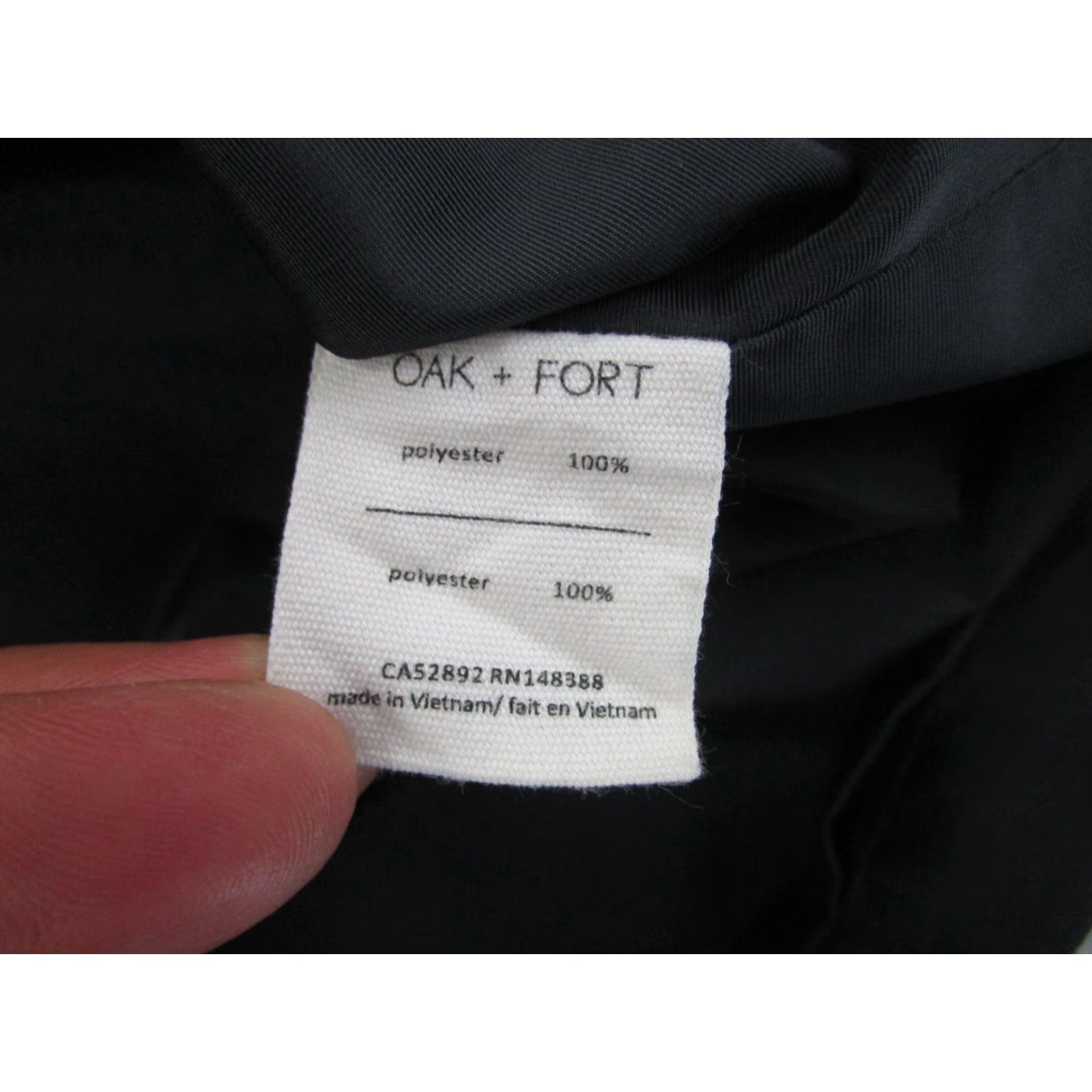 Oak + Fort VINTAGE Oak + Fort Jacket Womens XS Bomber Trench Coat Full Zip Minimalist Quiet Luxury Size XS / US 0-2 / IT 36-38 - 5 Thumbnail