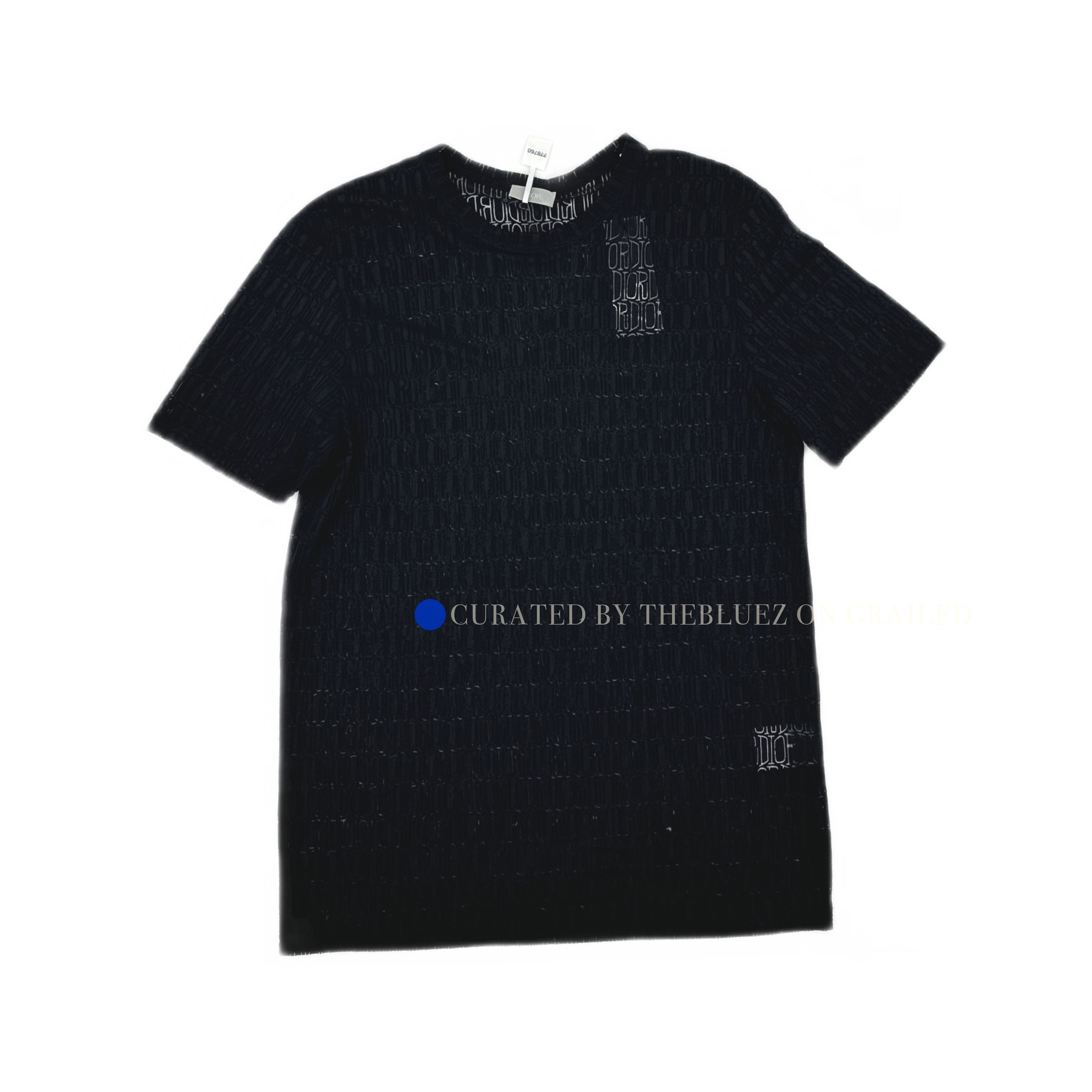Dior All Over Logo T-Shirt in Black Size US L / EU 52-54 / 3 - 1 Thumbnail