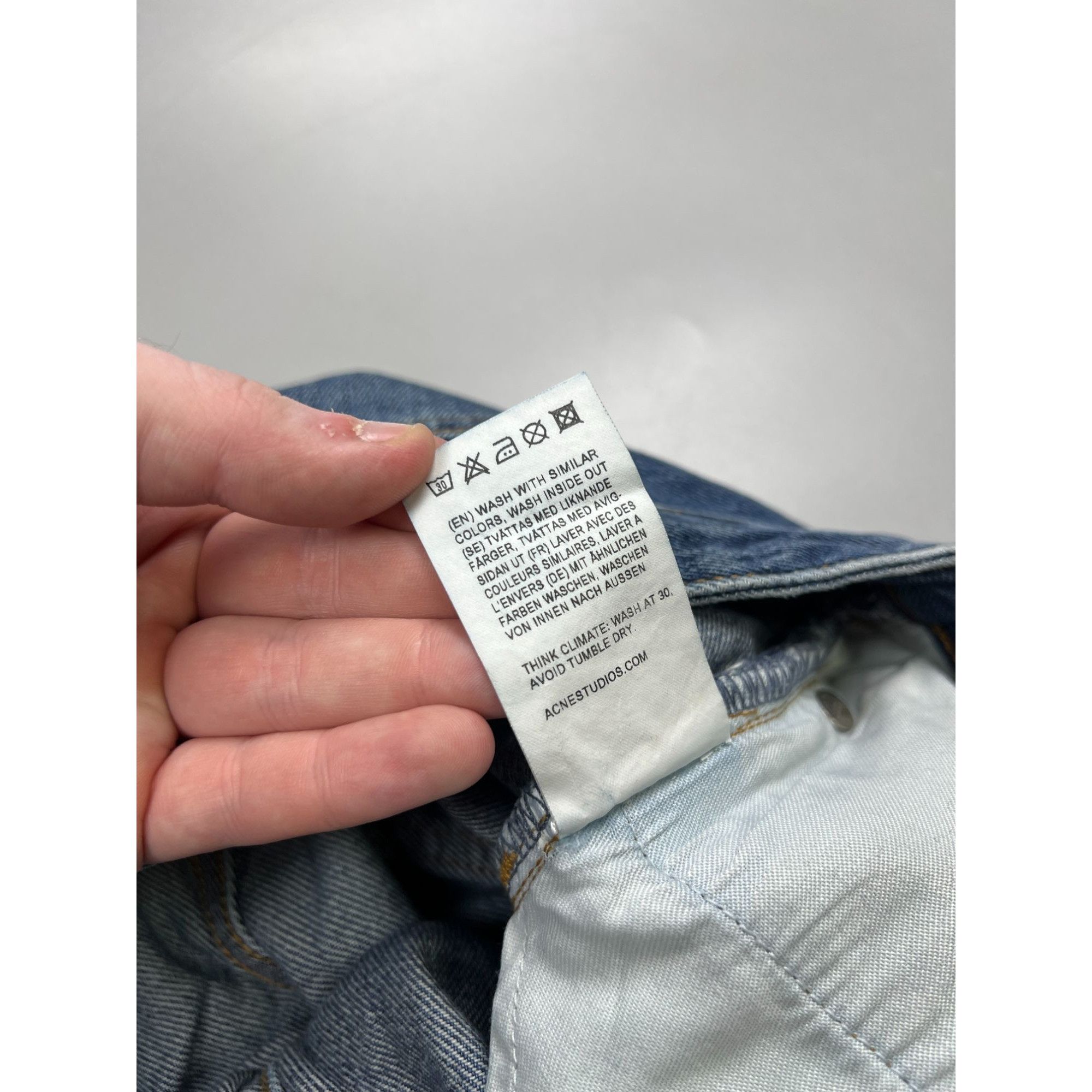 Acne Studios Acne Studios Pop Vintage Blue Denim Jeans Pants (Y0946) Size US 36 / EU 52 - 10 Thumbnail