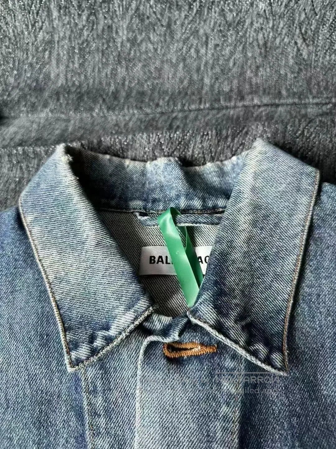 Balenciaga Balenciaga Logo Embroidered Denim Jacket. Size US M / EU 48-50 / 2 - 3 Thumbnail