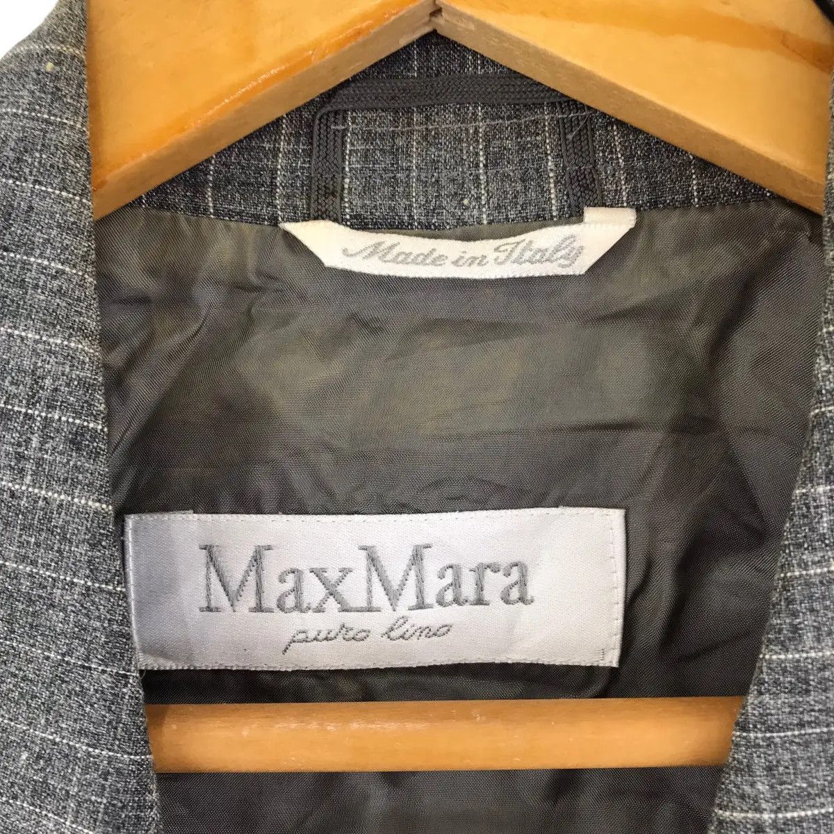 Max Mara Vintage MAX MARA PURO LINO Collection Made In Italy Coat Size S / US 4 / IT 40 - 4 Thumbnail