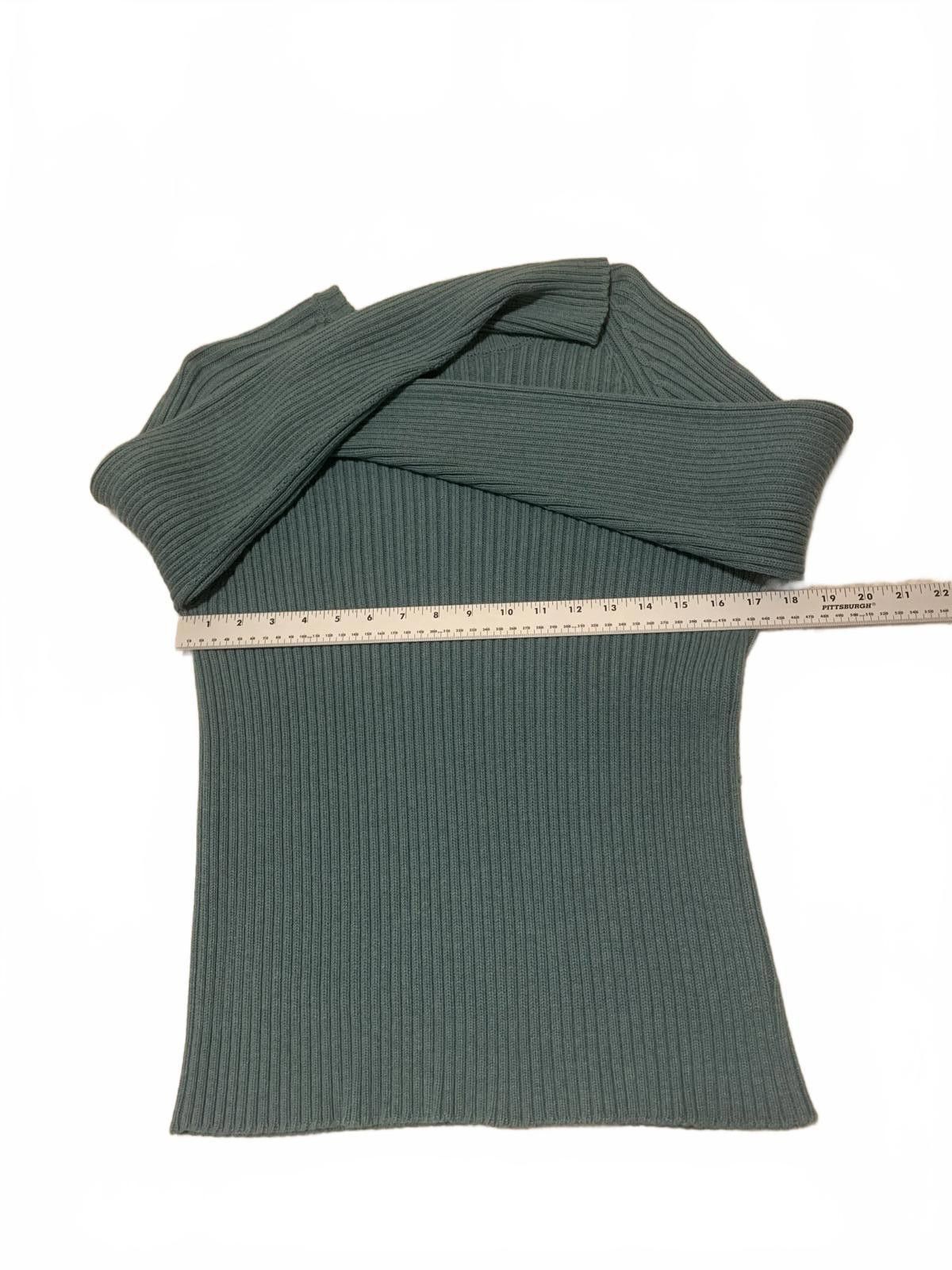 Lands' End VTG 90s Lands' End Sweater Men's M Green Ribbed Knit USA Size M / US 6-8 / IT 42-44 - 3 Thumbnail