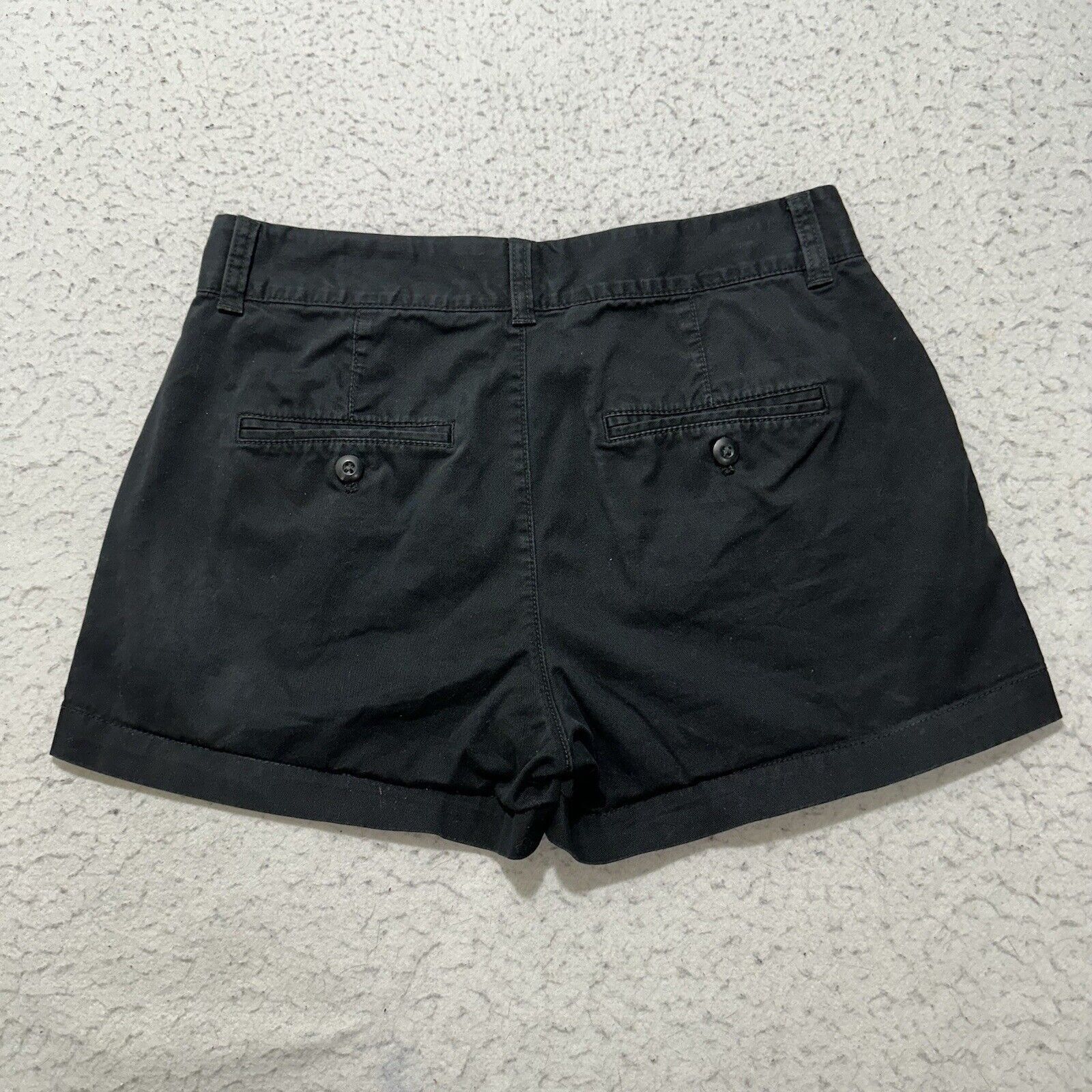 Gap GAP Petite 2 3" Inseam Khaki Shorts Black Chino Mid Rise 2P Size 26" / US 2 / IT 38 - 6 Thumbnail