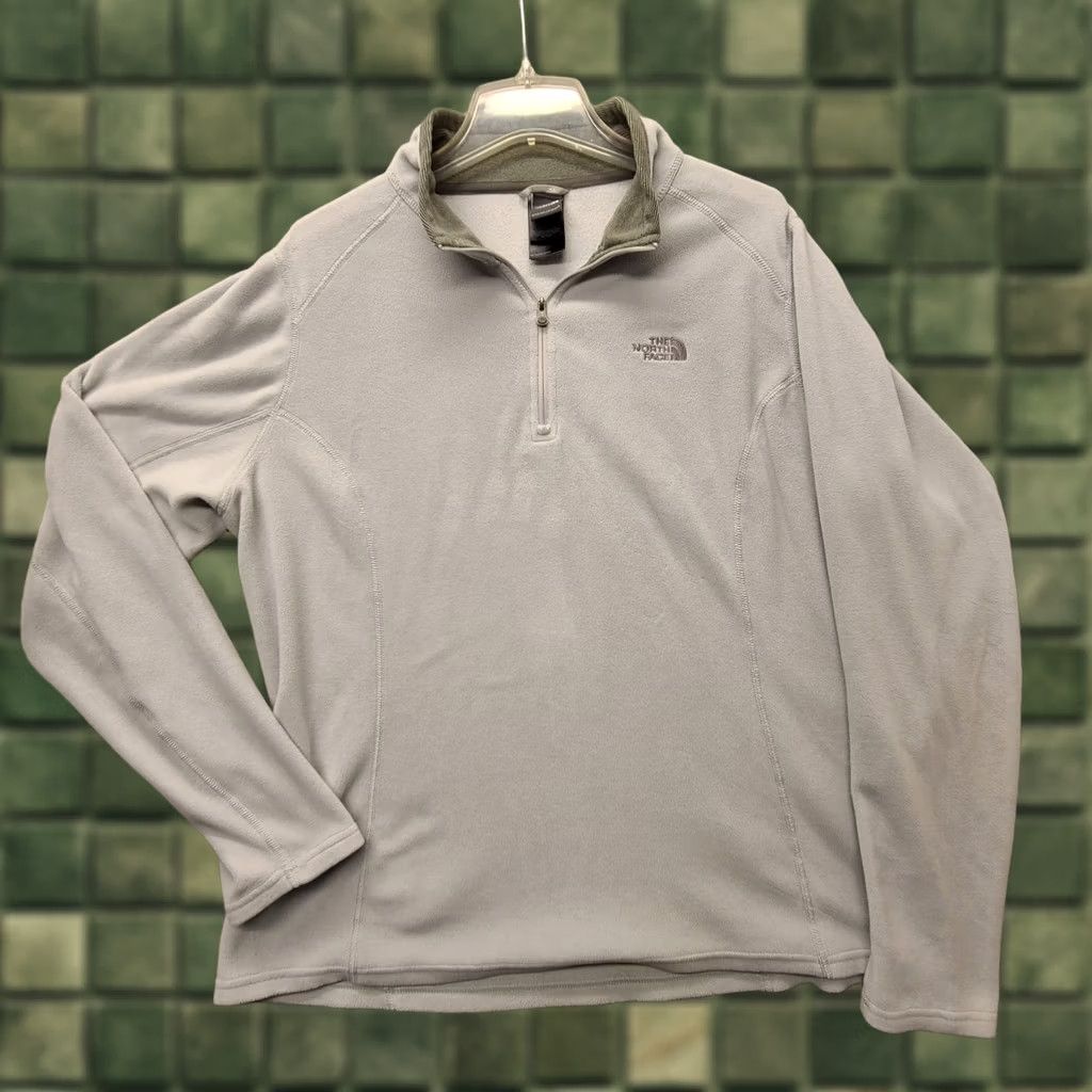 The North Face The North Face Pullover Womens XL Fleece 1/4 Zip Gray Long Sleeve Casual Shacket Size XL / US 12-14 / IT 48-50 - 1 Thumbnail
