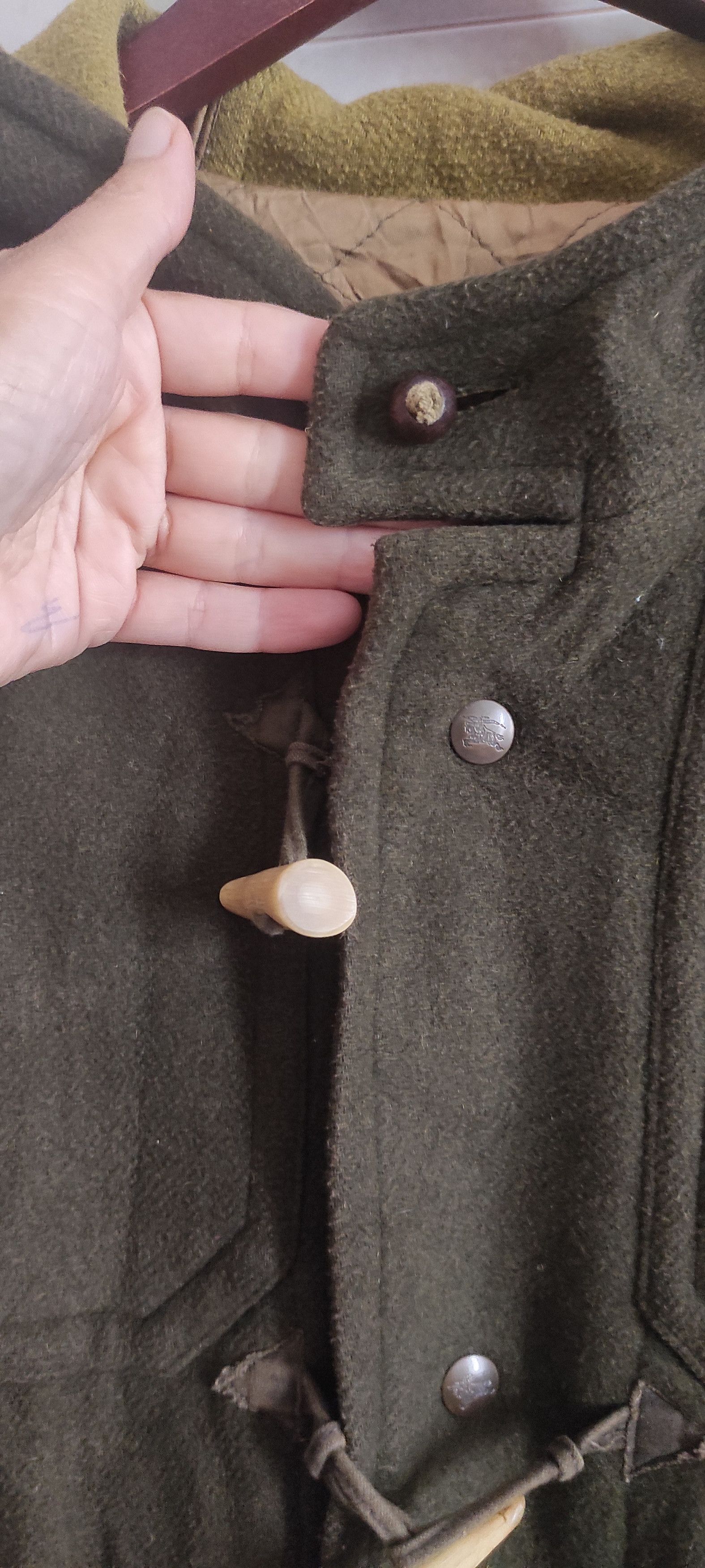 Burberry Prorsum × Vintage Burberrys Mens Duffle Coat Hooded Wool Nova Check Made spain Size US L / EU 52-54 / 3 - 12 Thumbnail