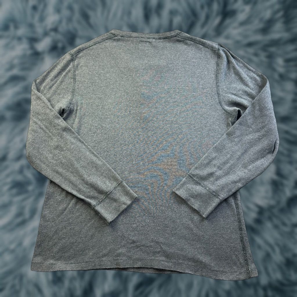 J.Crew J. Crew Shirt Mens XL Gray Henley Knit Button Long Sleeve T-Shirt Regular Cotton Knit Casual Vintage No Size US XL / EU 56 / 4 - 1 Thumbnail
