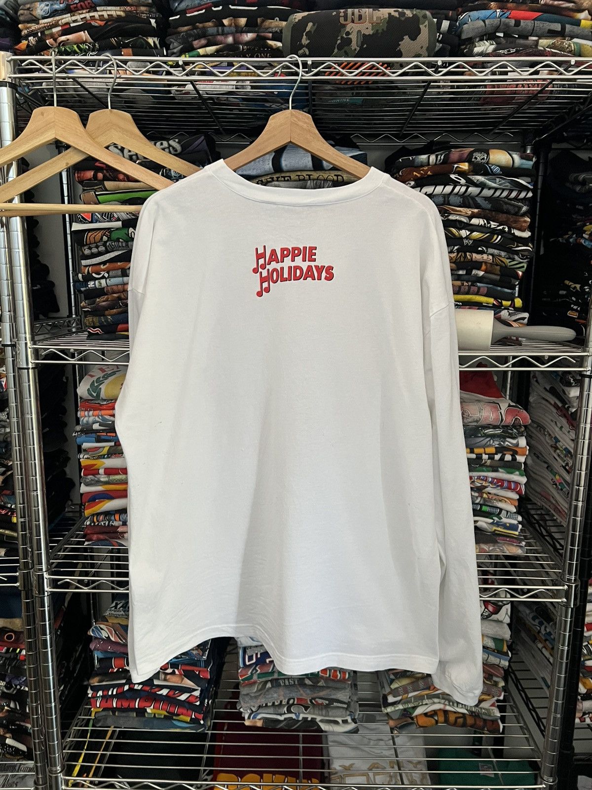 Warner Bros 1996 Looney Tunes Bugs Bunny Happie Holidays Tee Size US XL / EU 56 / 4 - 2 Thumbnail