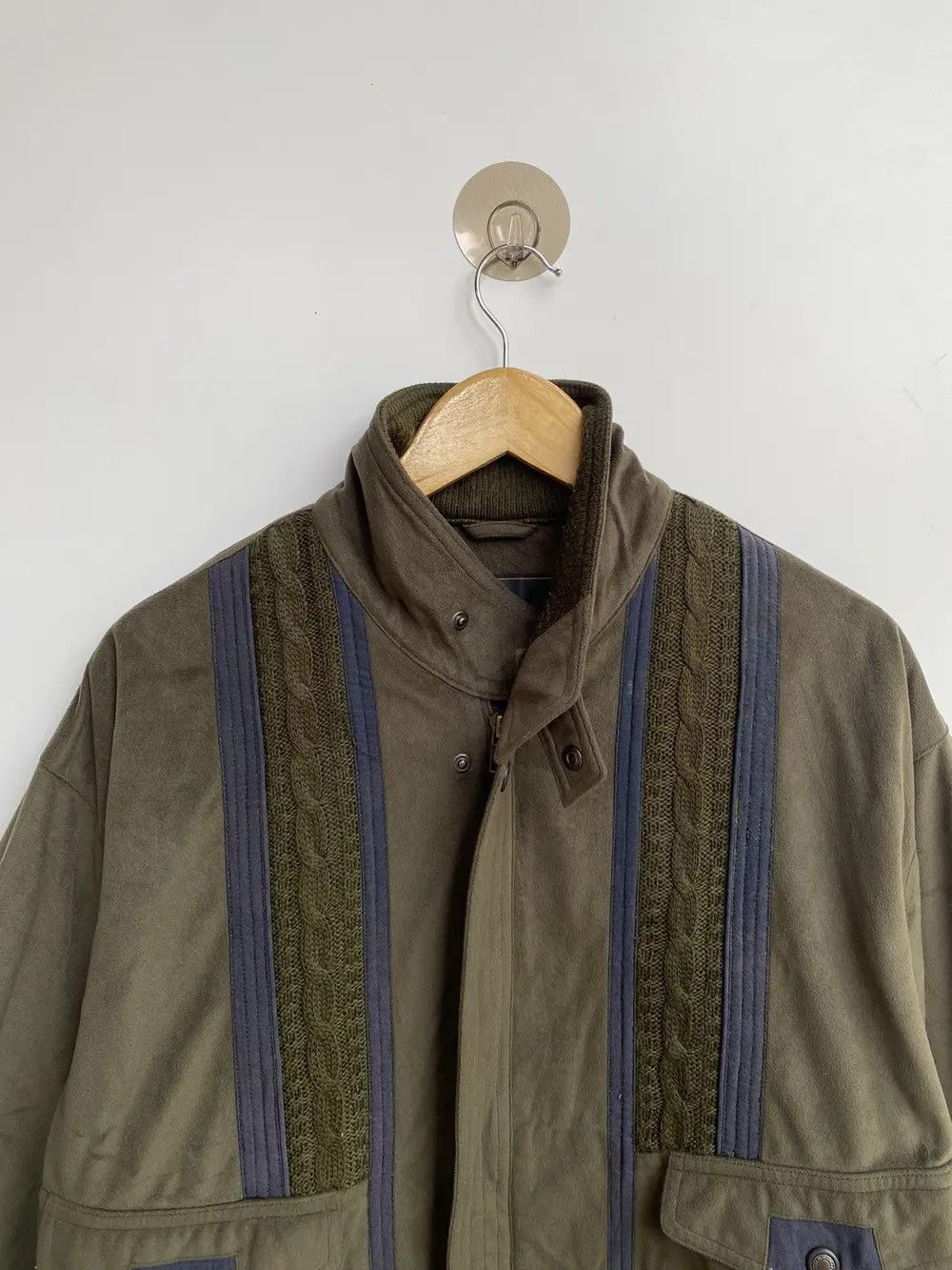 Vintage Vtg Gianni Valentino Bomber Jacket Zipper Size US XL / EU 56 / 4 - 4 Thumbnail