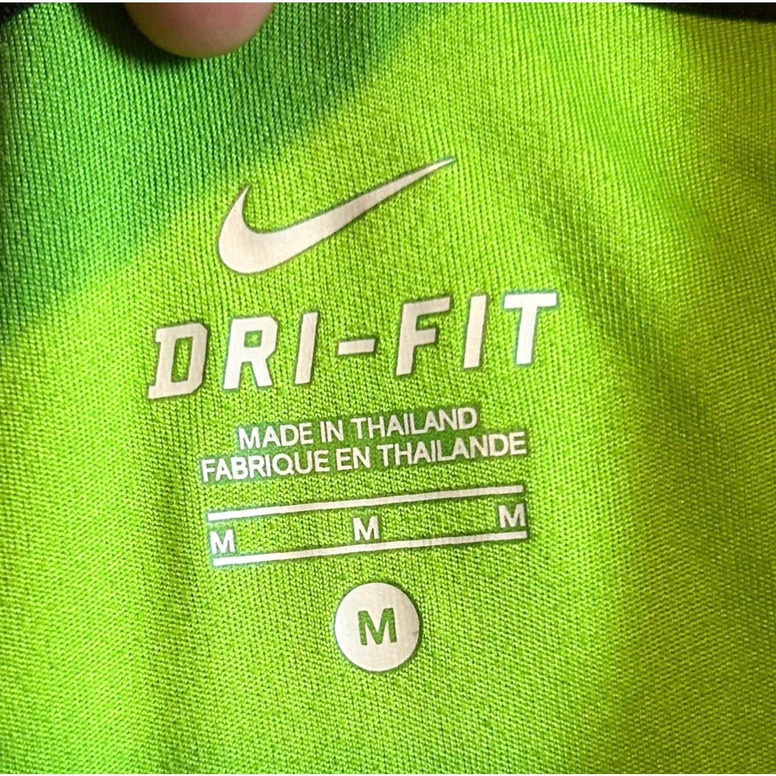 Nike Nike Dri Fit Athletic T Shirt Mens Green Short Sleeve Crew Neck Running Medium Size US M / EU 48-50 / 2 - 5 Thumbnail
