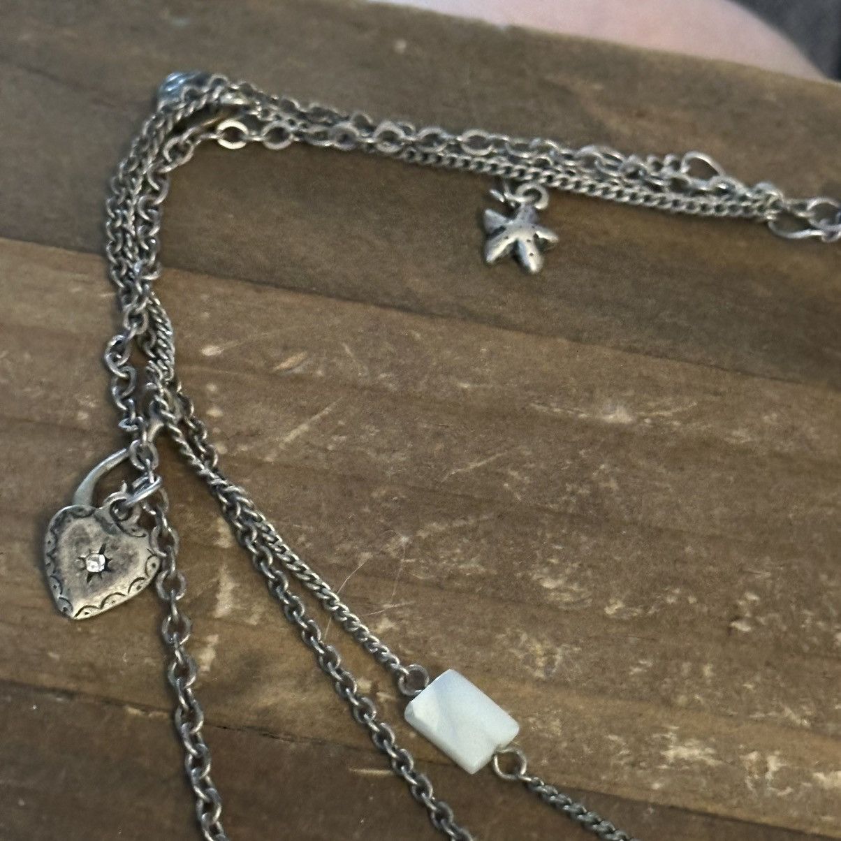 American Eagle Outfitters American Eagle silver tone beach theme necklace Size ONE SIZE - 6 Thumbnail