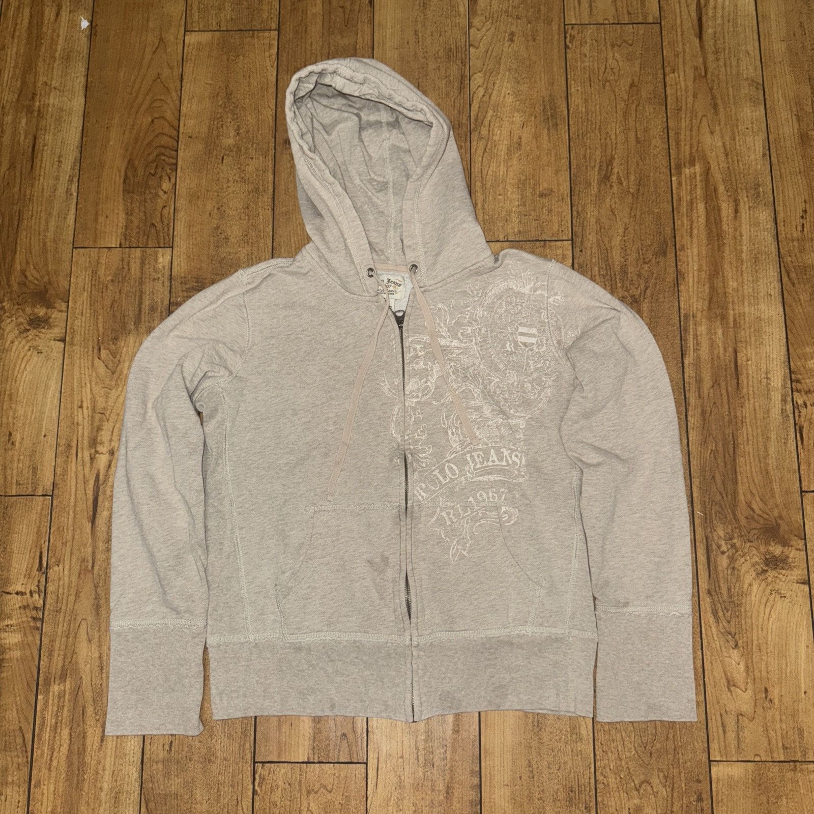 Lauren Ralph Lauren × Ralph Lauren × Vintage Polo Ralph Lauren Polo Jeans Full Zip Sweater Oats L 20x21 Size L / US 10 / IT 46 - 1 Thumbnail