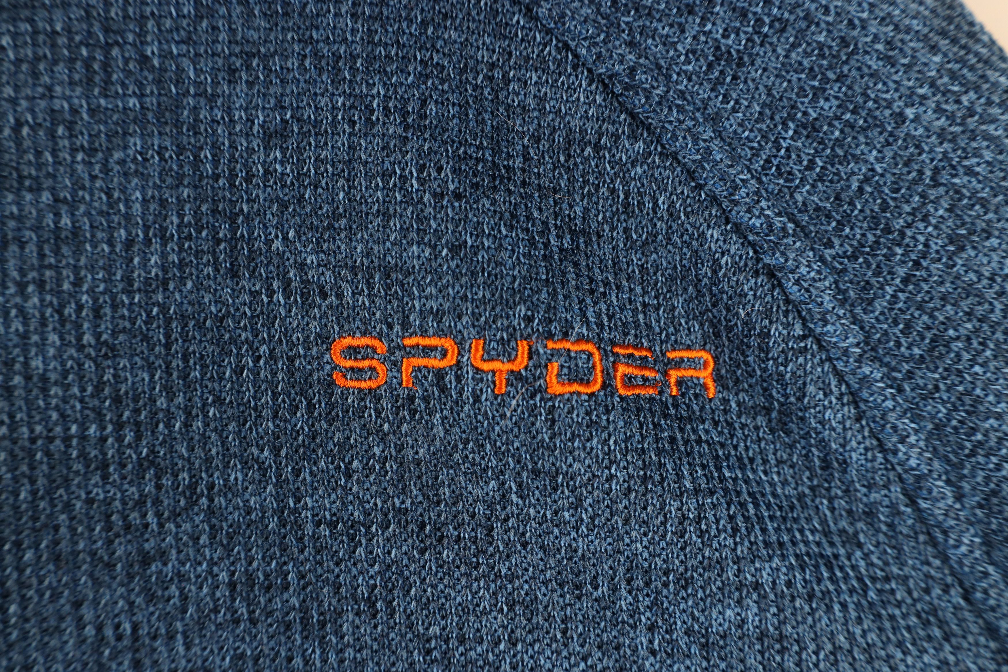 Spyder × Vintage Spyder Ribbed Knit Half Zip Pullover Skiing Sweater Blue Size US L / EU 52-54 / 3 - 10 Thumbnail