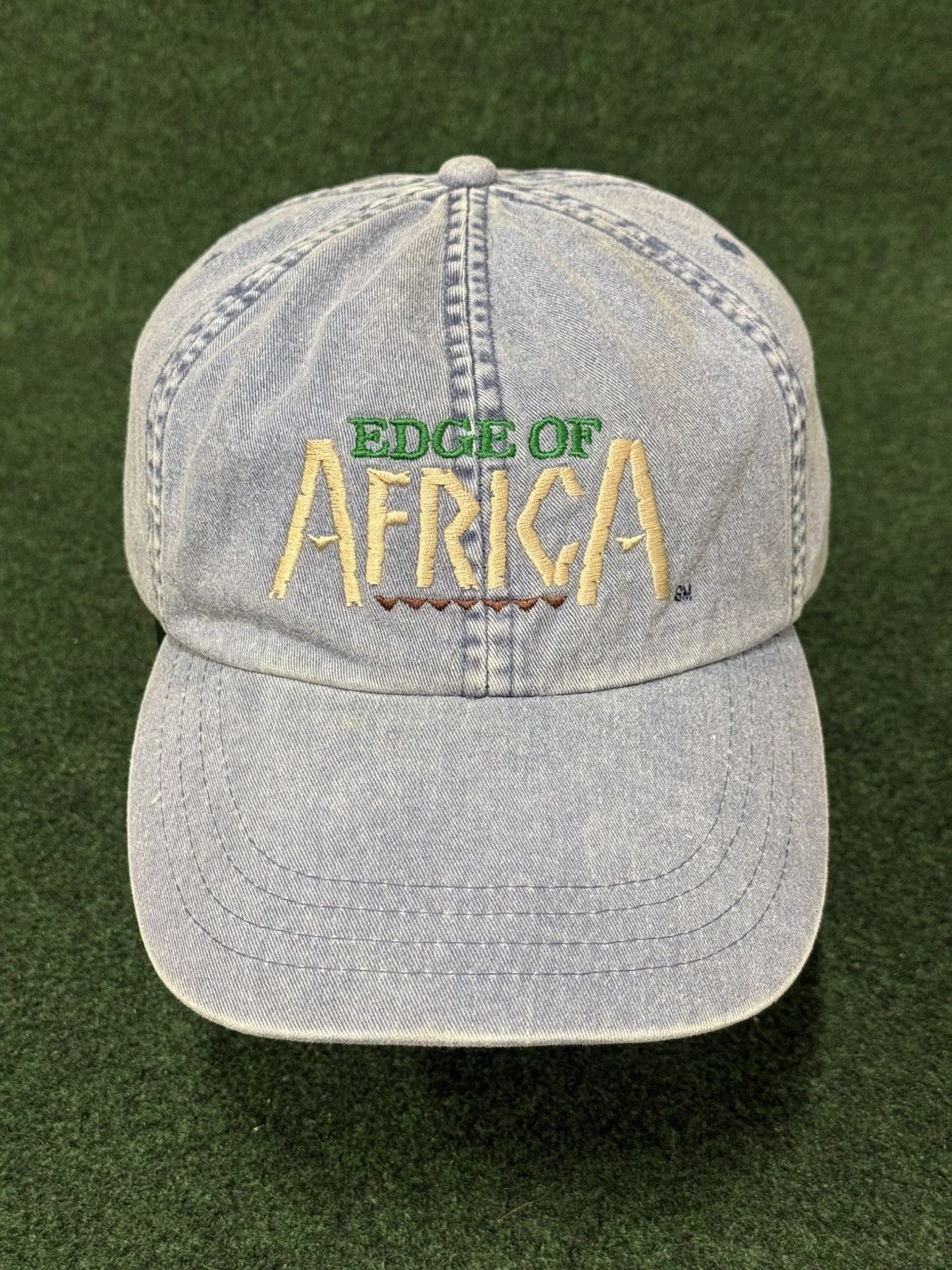 Vintage Vintage Busch Gardens Edge Of Africa Denim Hat Size ONE SIZE - 1 Thumbnail
