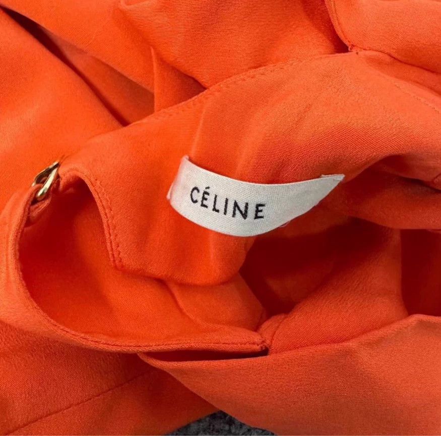 Celine Celine orange sleeveless wide-leg jumpsuit 36 Size XS / US 0-2 / IT 36-38 - 2 Thumbnail