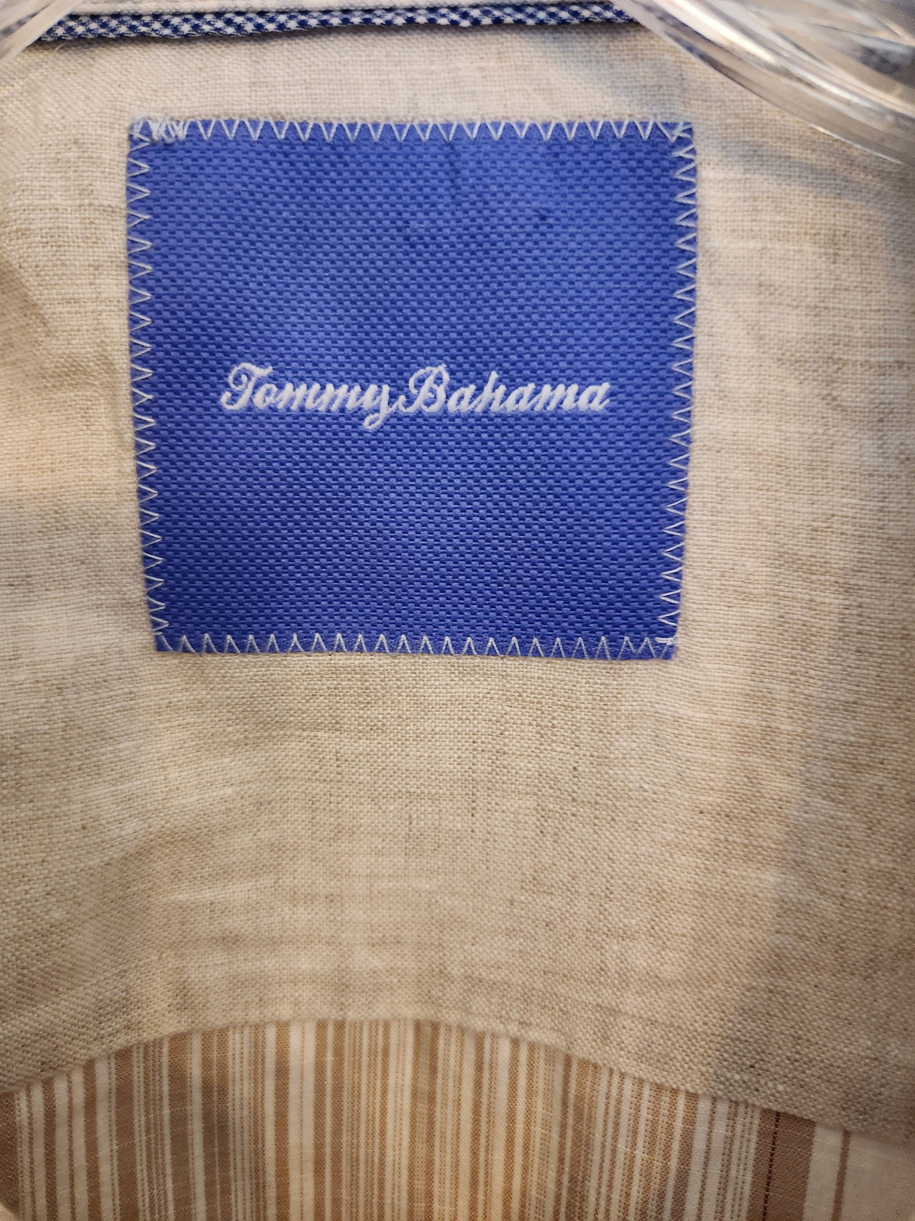 Tommy Bahama NWOT 100% Cotton Beige Striped/Plaid Shirts Size US XXL / EU 58 / 5 - 3 Thumbnail