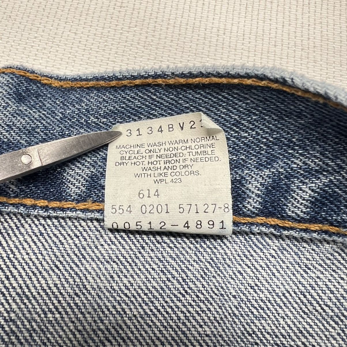 Levi's × Vintage VTG Levis Jeans 512 Blue Slim Taper Faded Washed Denim Size US 36 / EU 52 - 12 Thumbnail