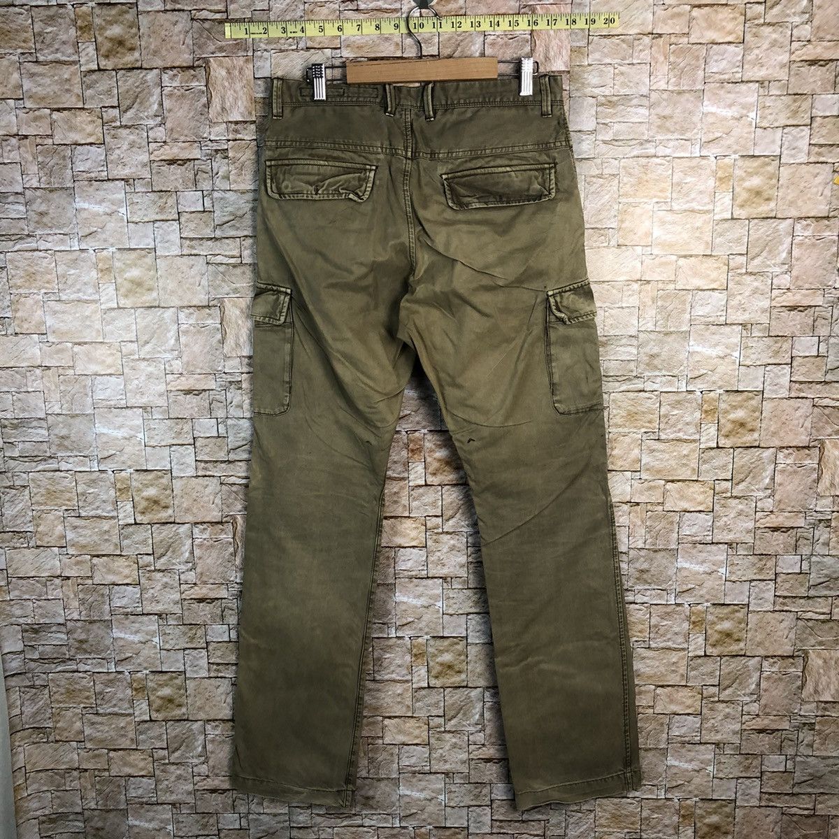 Japanese Brand Back Number Brown Cargo Multipocket Pants #A439 Size US 30 / EU 46 - 16 Thumbnail