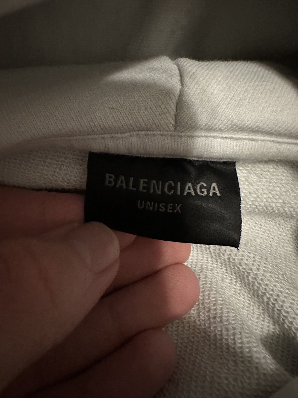 Balenciaga Balenciaga FW23 Dirty White Hoodie Oversized Fit Marker Logo Size US S / EU 44-46 / 1 - 3 Thumbnail