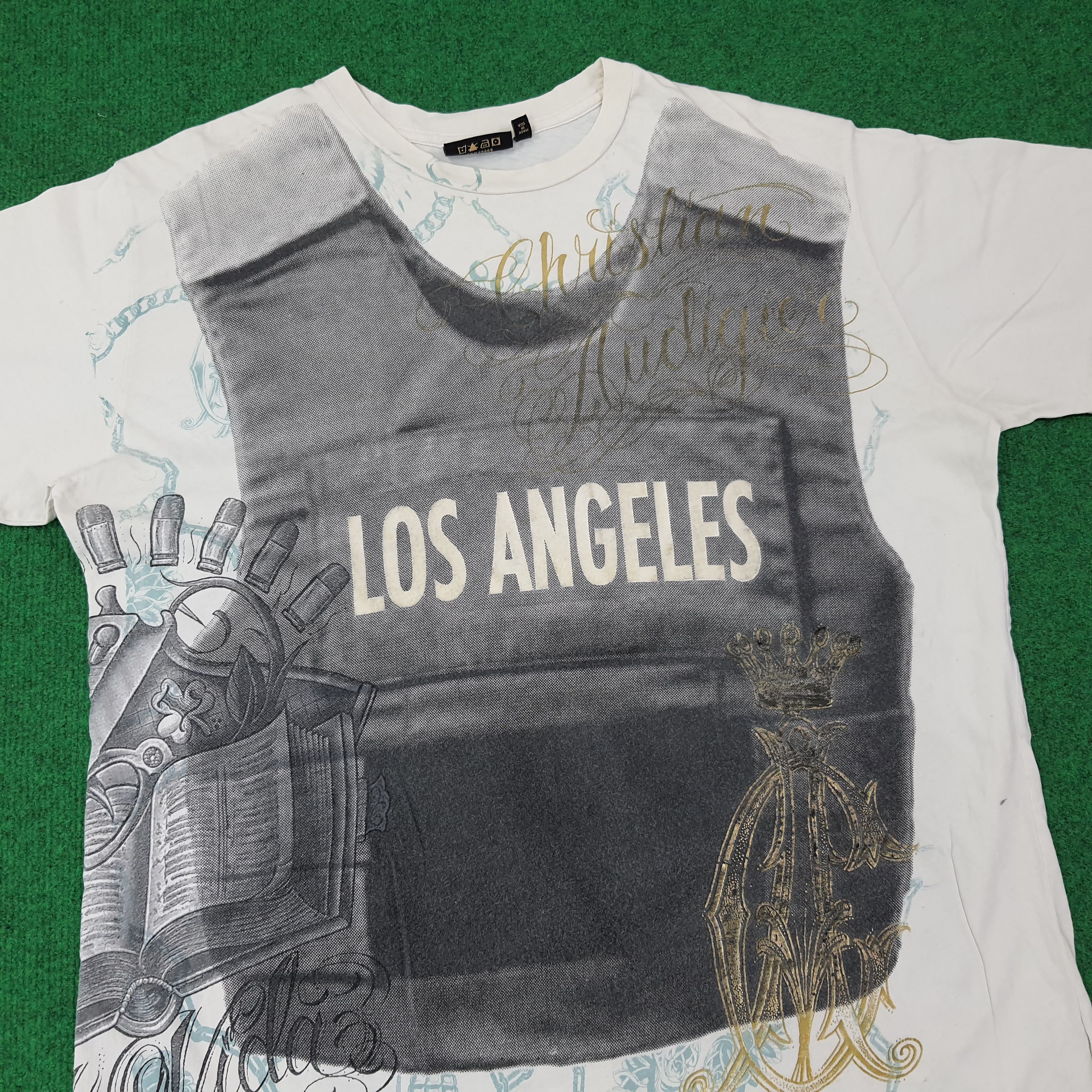 Christian Audigier Vintage Christian Audigier Los Angeles Tshirt C267N4 Size US L / EU 52-54 / 3 - 4 Thumbnail