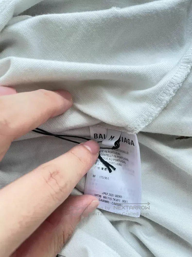 Balenciaga Balenciaga White 'Hi My Name is' slogan short-sleeve Size US M / EU 48-50 / 2 - 4 Thumbnail