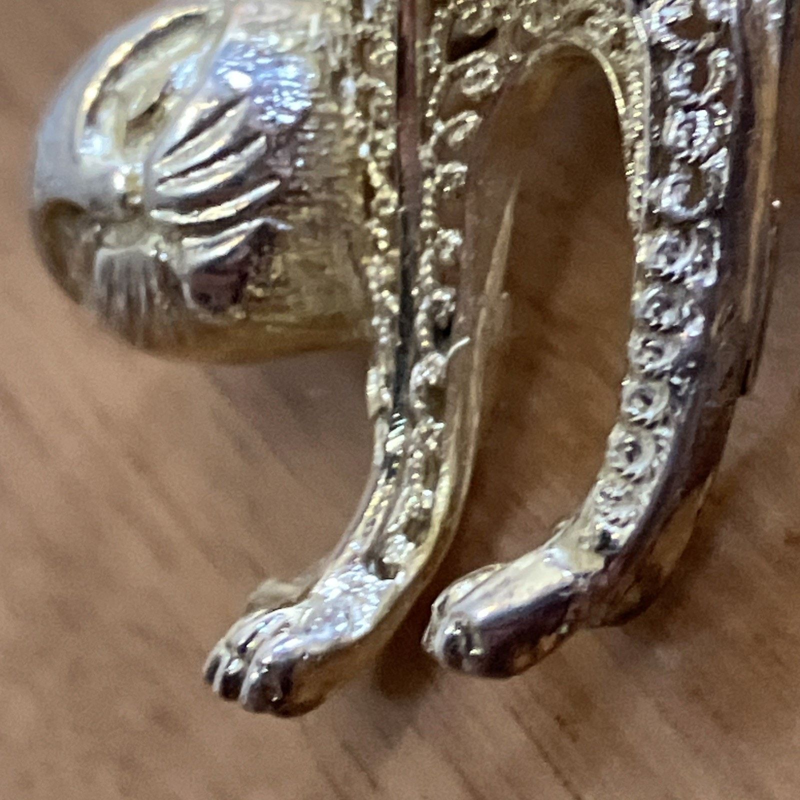 Other Vtg Scaredy Cat Sterling Silver Filigree Brooch Pin Germany Size ONE SIZE - 15 Thumbnail