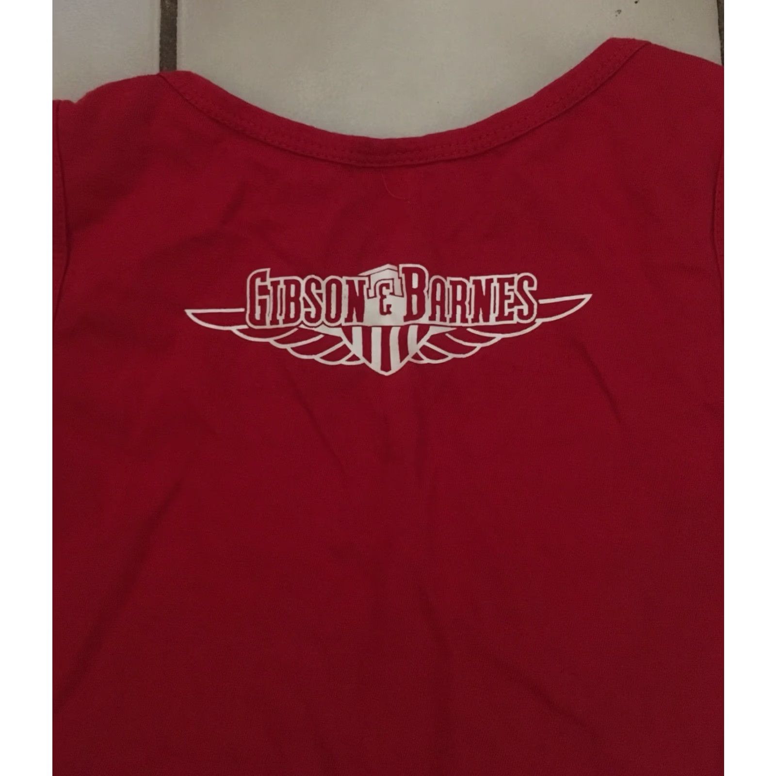 Vintage Gibson & Barnes Remove Before Flight Tank Top Women S Red Flight Flying Tank Cami Sleeveless 100% Cotton Size S / US 4 / IT 40 - 7 Thumbnail