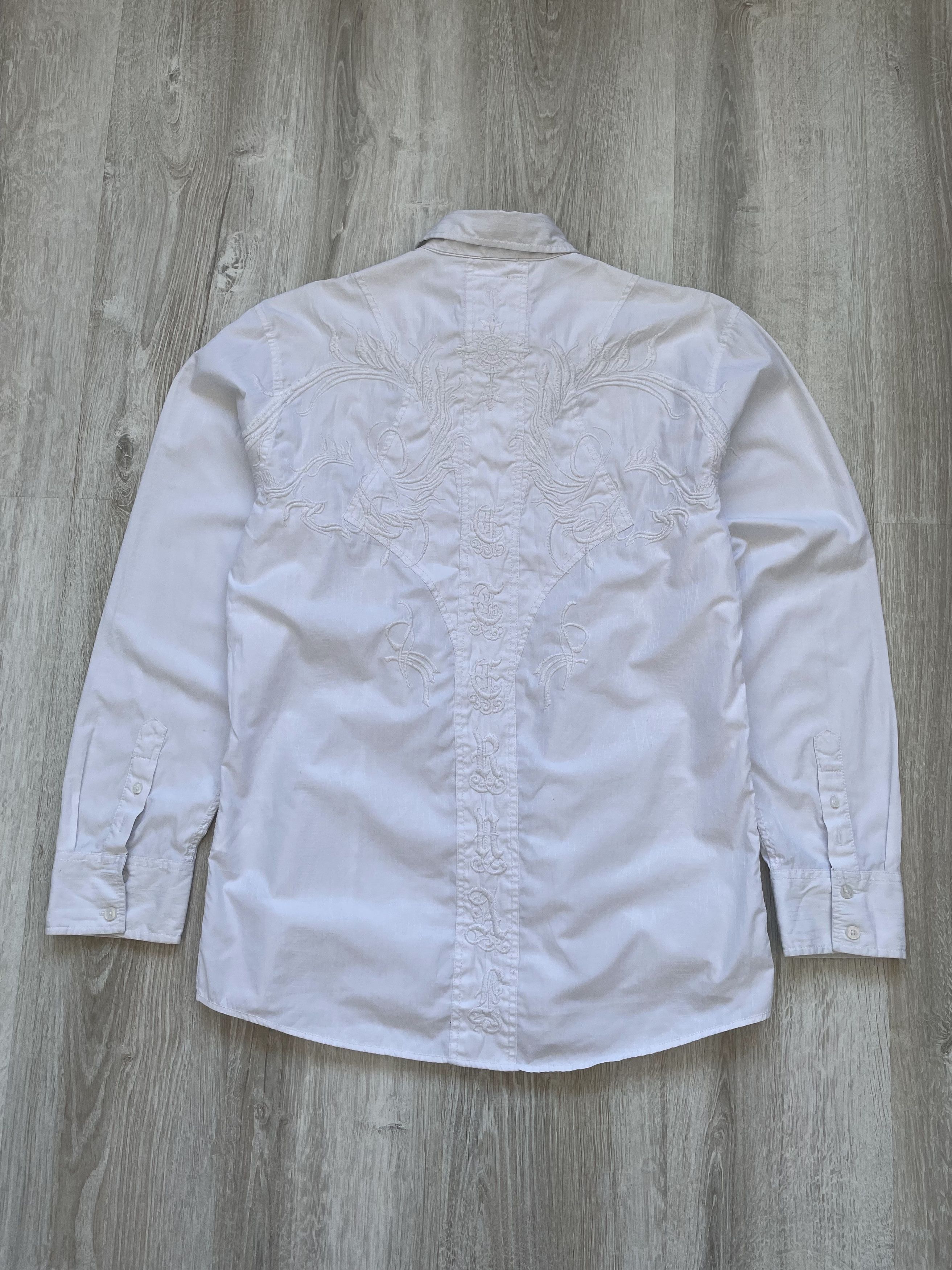 If Six Was Nine Vintage 90s Roar RAJ Dressy Tonal White Shirt Size US L / EU 52-54 / 3 - 9 Thumbnail