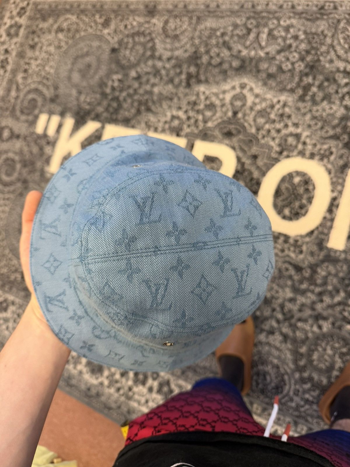 Louis Vuitton Louis Vuitton Monogram Bucket Hat / Reversible Pink/Blue Size ONE SIZE - 3 Thumbnail
