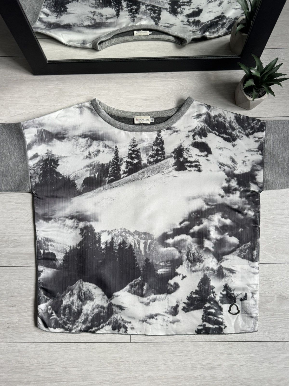 Moncler Moncler Maglia Girocollo Snow Mountain Sweatshirt Size XL / US 12-14 / IT 48-50 - 4 Thumbnail