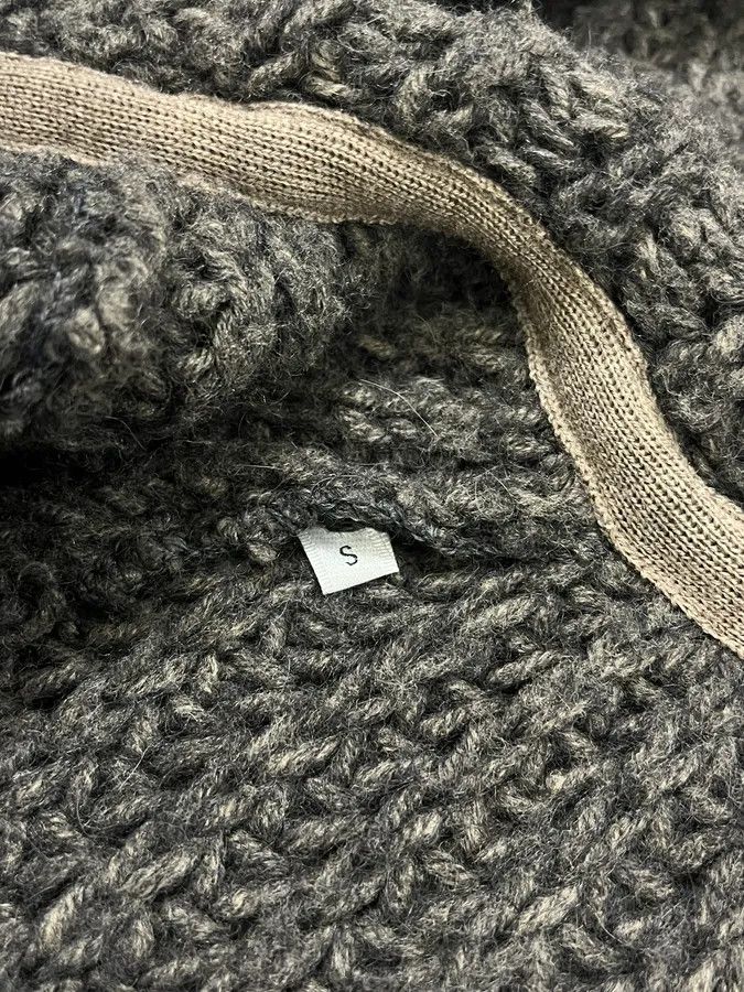 Armani Collezioni Armani Collezioni Wool Cable Knit Grey Zip-Up Hoodie Size US S / EU 44-46 / 1 - 11 Thumbnail