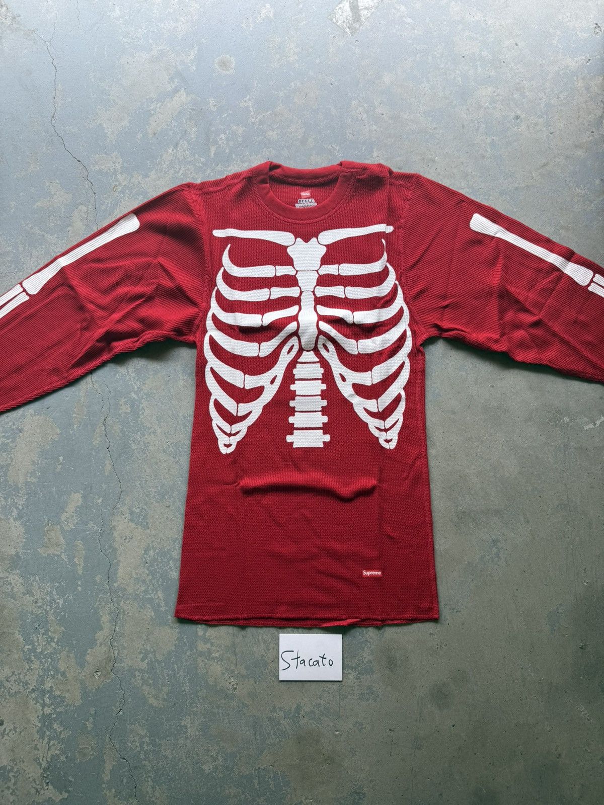 Supreme Hanes Bones Thermal Crew Floral Supreme Bones Thermal Crew