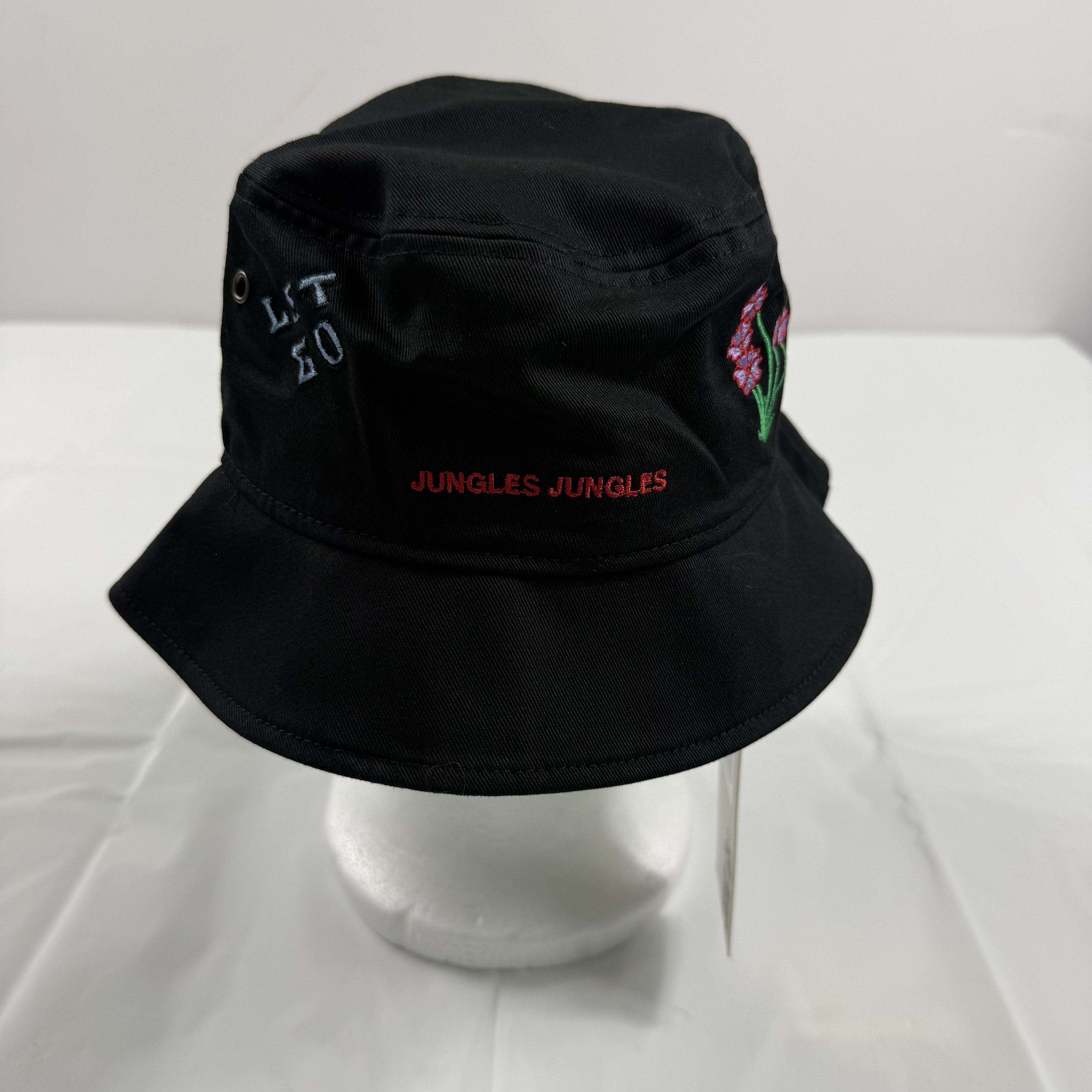 Jungles Jungles Jungles Bucket Hat Embroidered Cotton Streetwear Size ONE SIZE - 3 Thumbnail