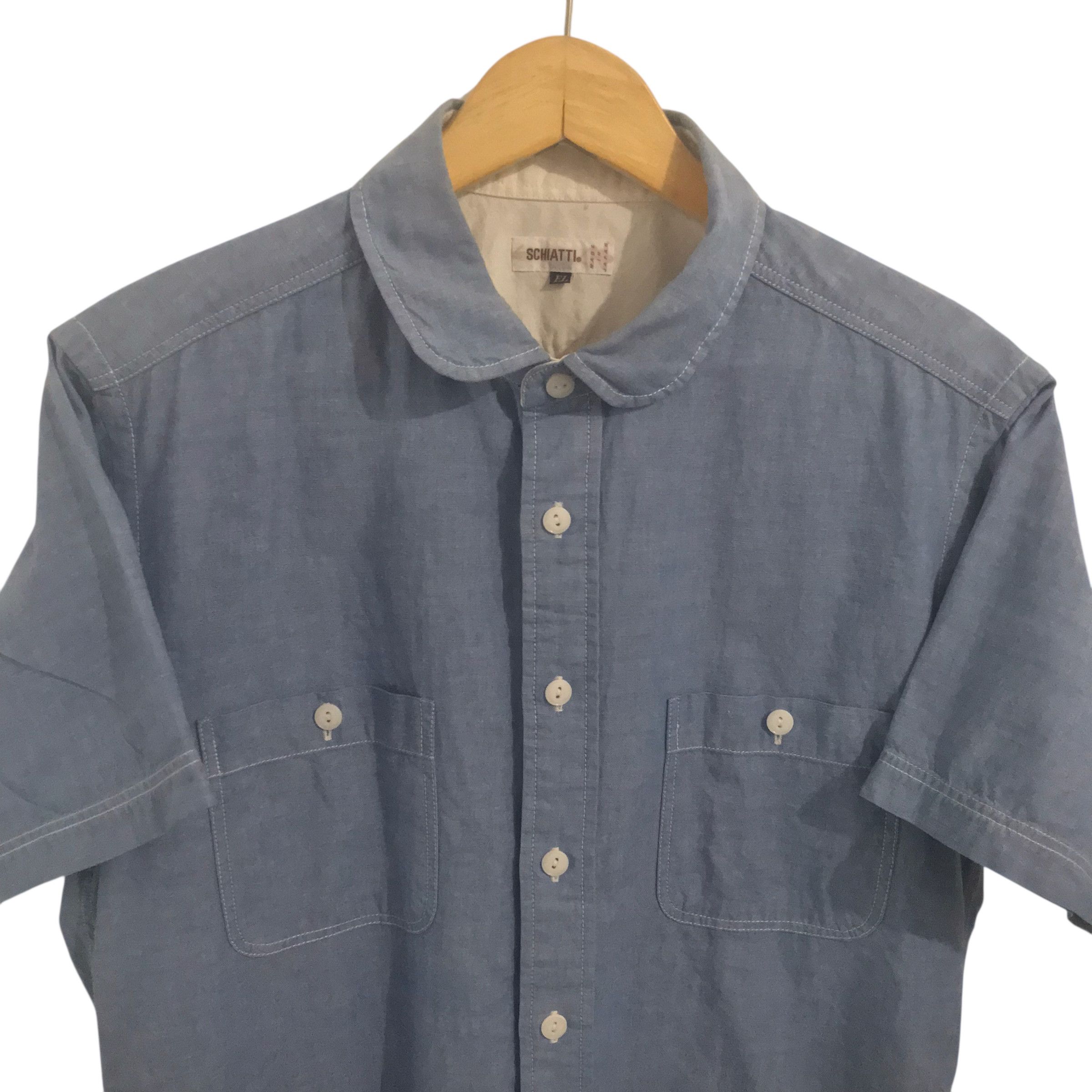 Japanese Brand Schiatti japan chambray workshirt Size US M / EU 48-50 / 2 - 2 Thumbnail