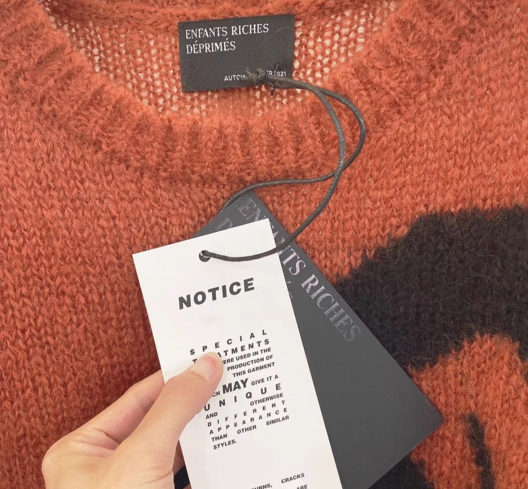 Enfants Riches Deprimes ENFANTS RICHES DEPRIMES mohair logo sweater Size US M / EU 48-50 / 2 - 3 Thumbnail