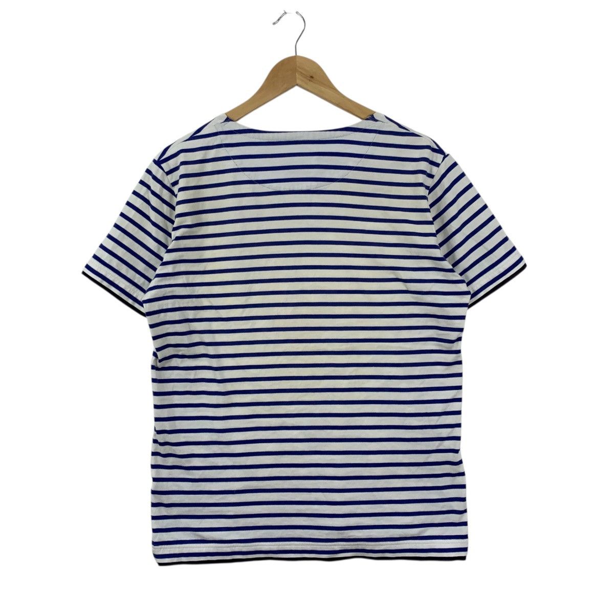 Burberry BURBERRY BLACK LABEL Stripes Embroidered Logo Tshirt Size US M / EU 48-50 / 2 - 4 Thumbnail