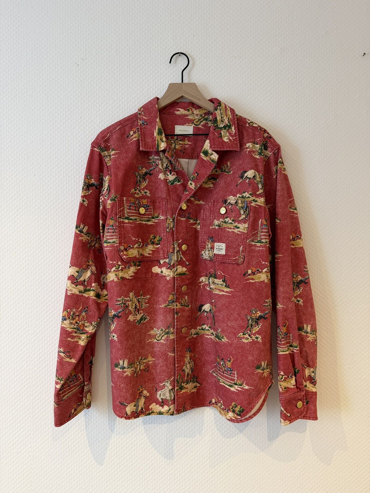 Aime Leon Dore Western Print Heavy Work Shirt Size US XL / EU 56 / 4 - 1 Thumbnail