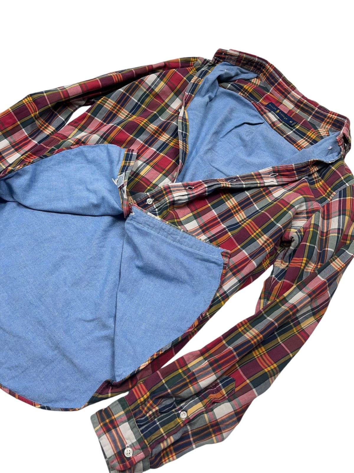 Polo Ralph Lauren × Vintage Vintage Polo Ralph Lauren Insulated Checkered Plaid Shirt Size US M / EU 48-50 / 2 - 2 Thumbnail