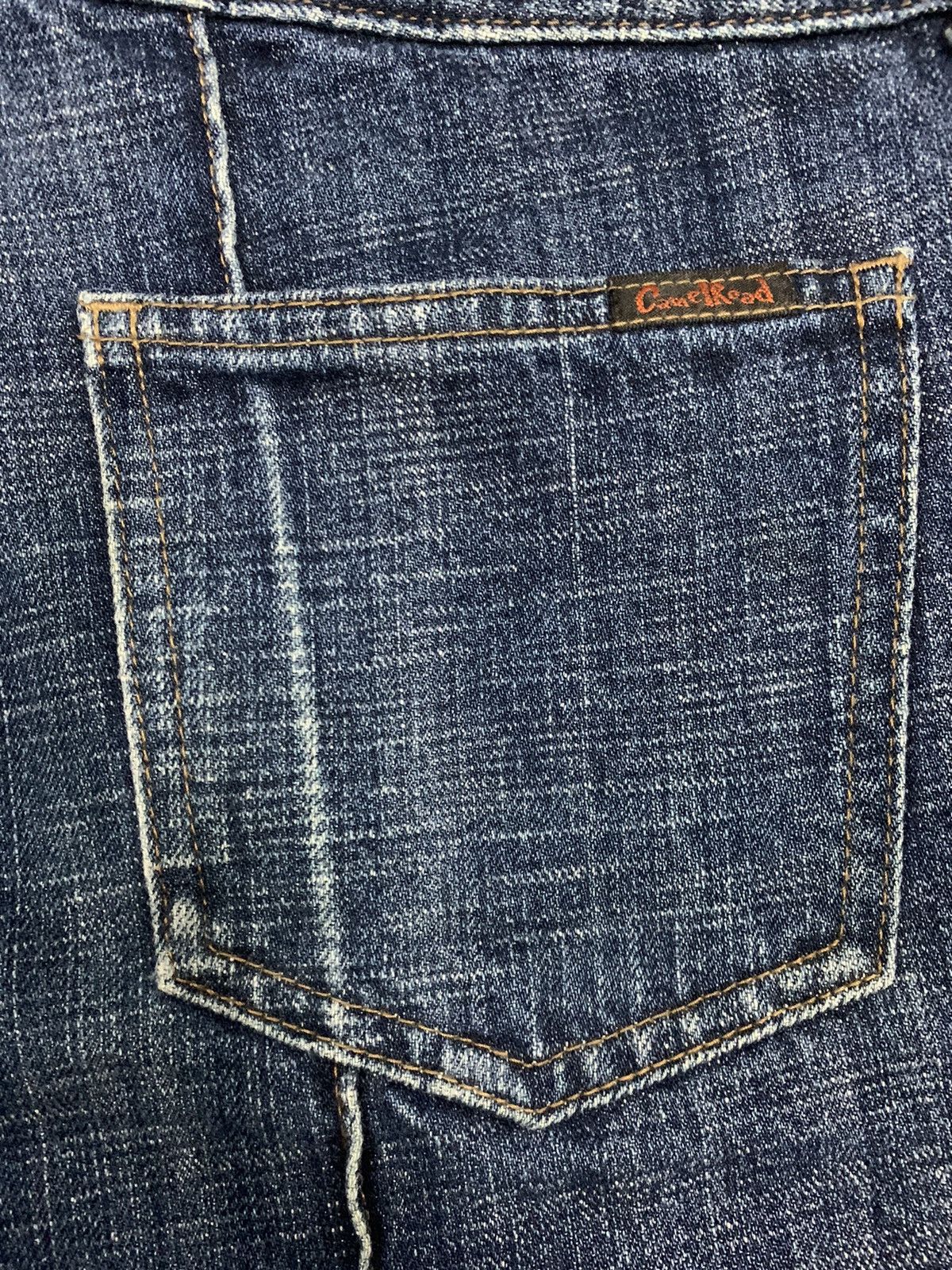 Japanese Brand Vintage Camel Road Faded Wash Flare Bell Bottom Panel Jeans Size US 31 - 11 Thumbnail