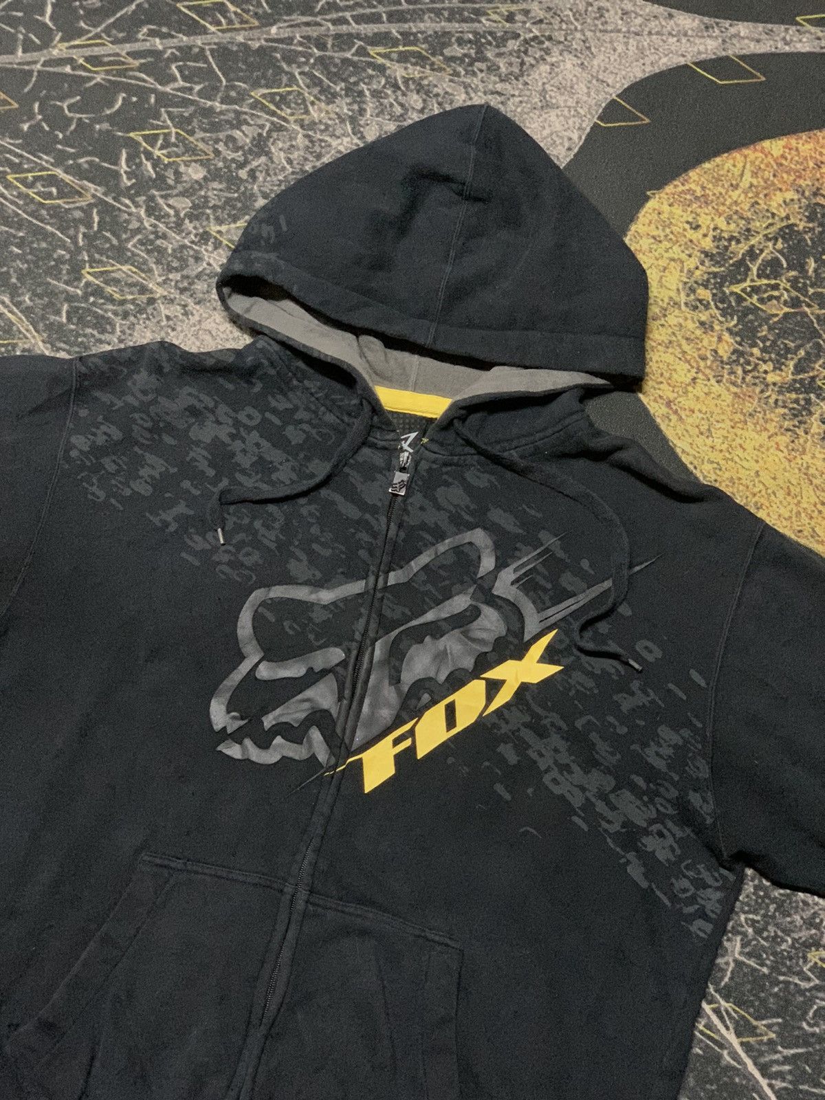 Fox Racing × Vintage 💥Vintage Y2k FOX Zipper Up Hoodie Size US L / EU 52-54 / 3 - 2 Thumbnail