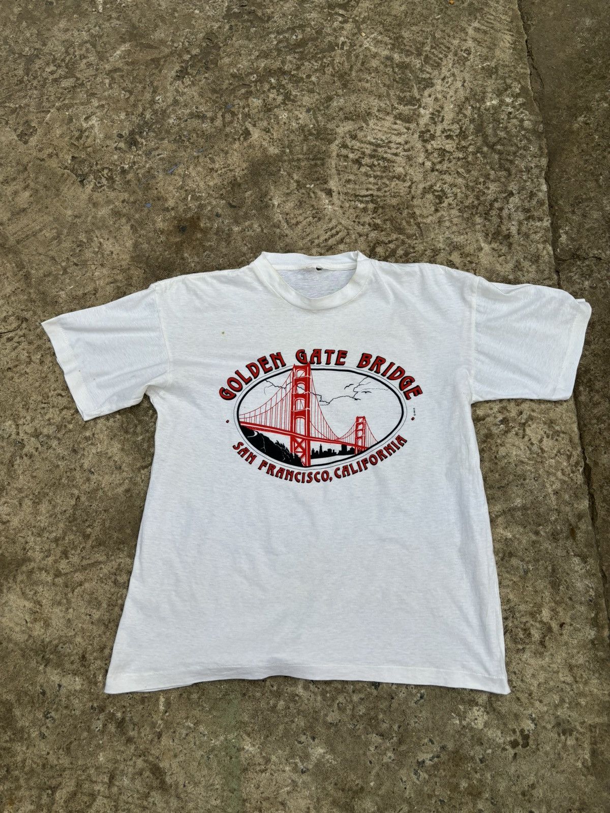 Japanese Brand × Vintage Vintage 1990 Golden Gate Bridge Graphic Tee Size US L / EU 52-54 / 3 - 1 Thumbnail
