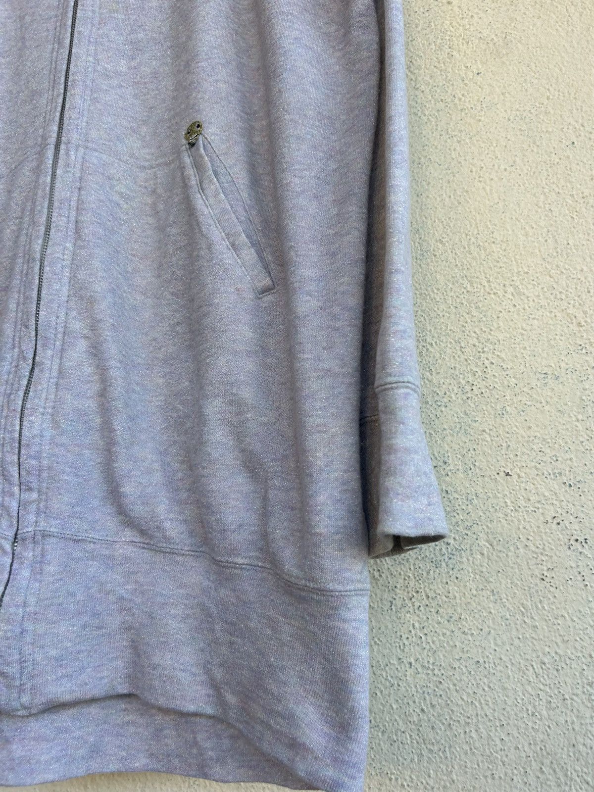 Tsumori Chisato Shimmery Hoodie With Mini Embroidered Skull Patch Size XS / US 0-2 / IT 36-38 - 5 Thumbnail