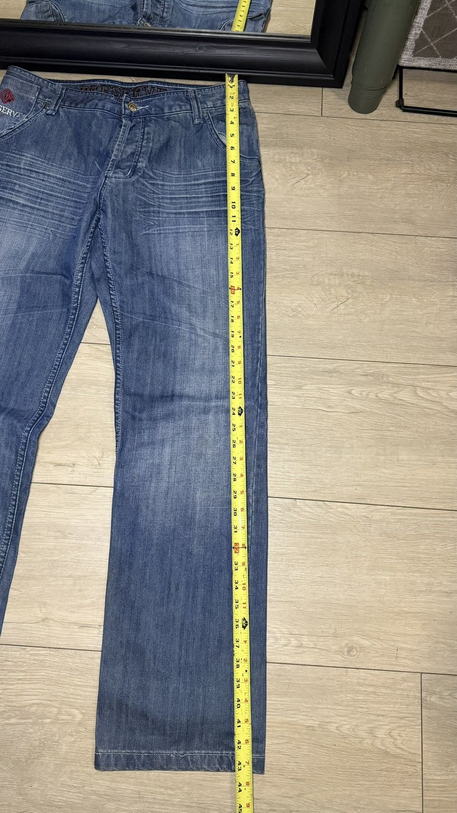 JNCO Y2K 2000s Dragon Embroidered Preserve Straight Stacked Denim Size US 34 / EU 50 - 6 Thumbnail