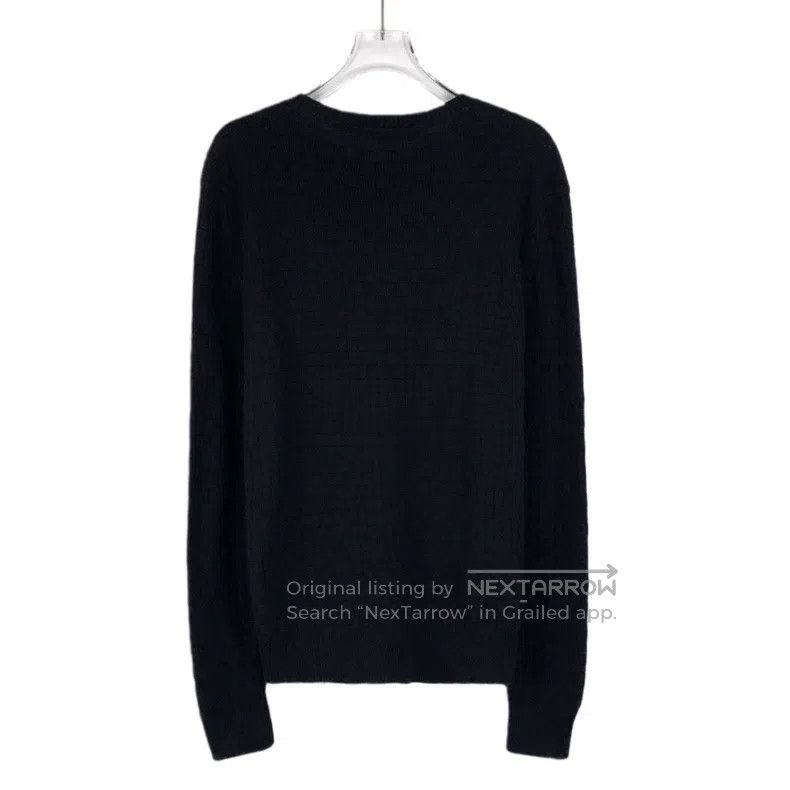 Louis Vuitton Louis Vuitton Black checkerboard cotton crewneck long-slee Size US XS / EU 42 / 0 - 2 Thumbnail